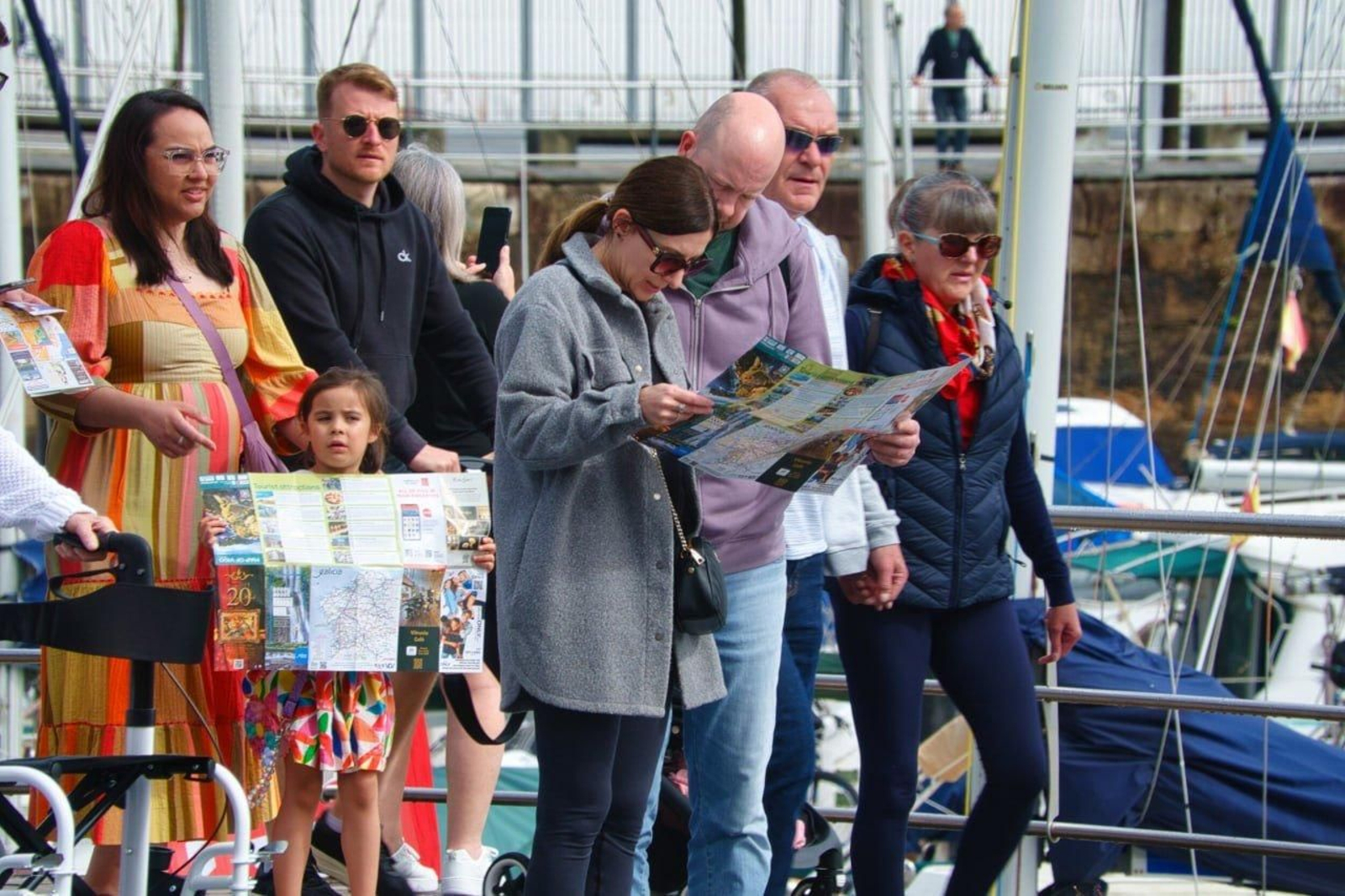 Turistas en Vigo. // Vicente Alonso