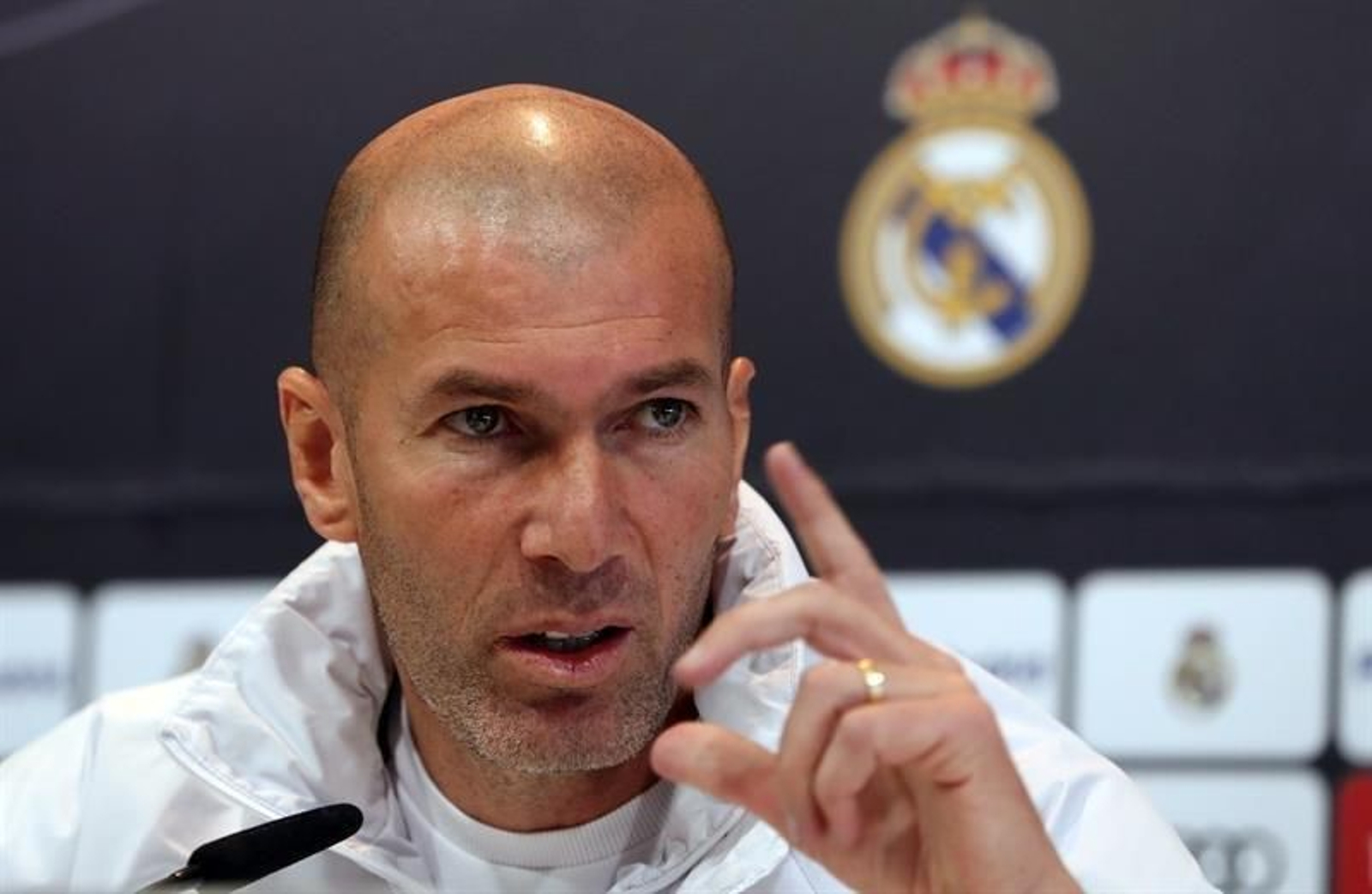 El entrenador del Real Madrid, el francés Zinedine Zidane