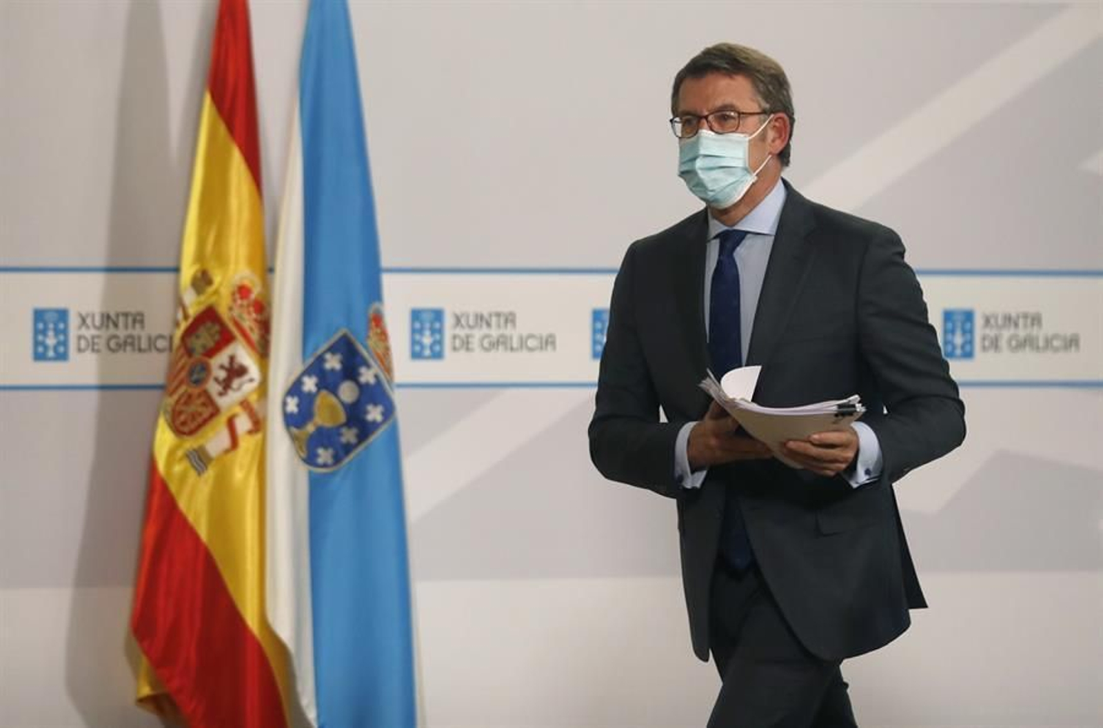 El presidente de la Xunta, Alberto Núñez Feijóo