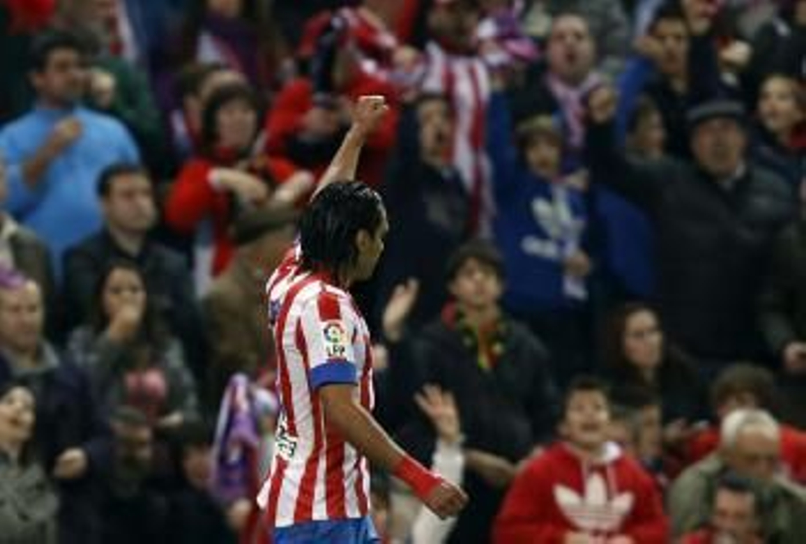 El delantero colombiano del Atlético de Madrid Radamel Falcao