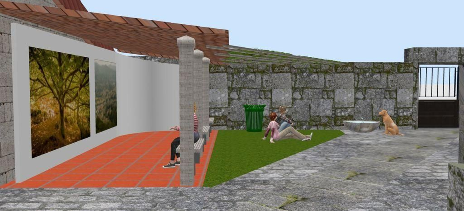 Inforgrafía de parte del interior del proyecto de la Cárcel Vieja.