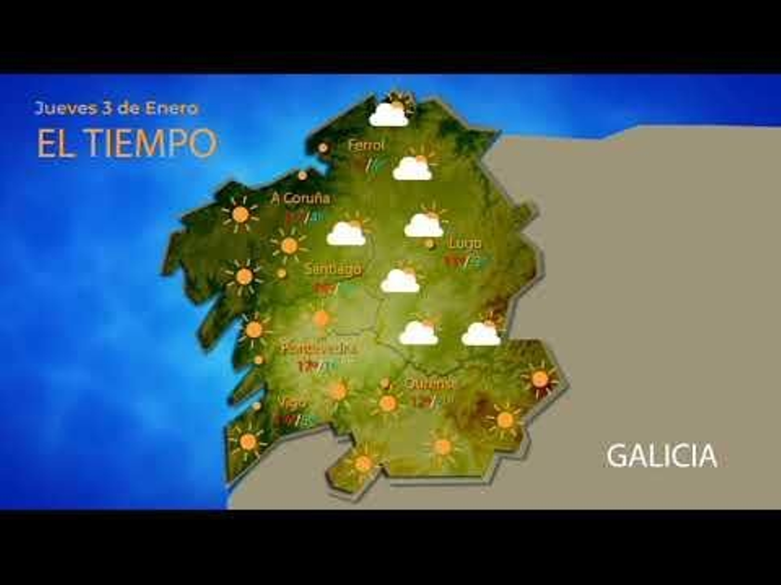 ¿Qué tiempo hará este 3 de enero?