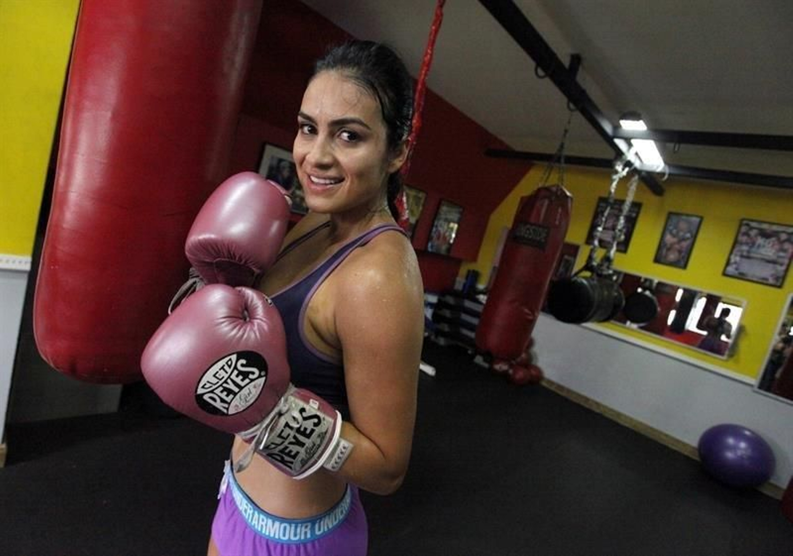 La boxeadora colombiana Mónica Henao