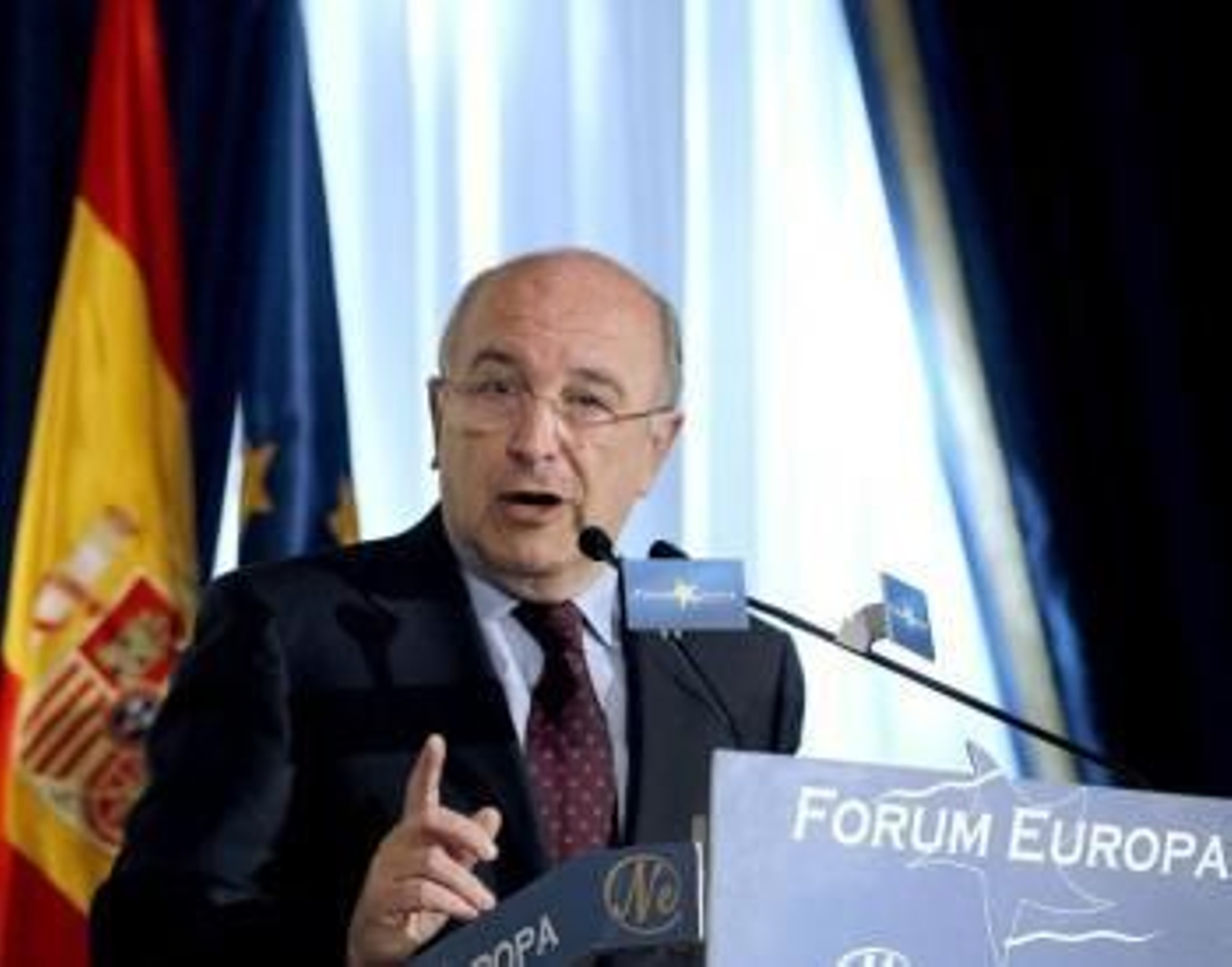 El comisario europeo de Competencia, el español Joaquín Almunia, ayer en el Fórum Europa en Madrid.