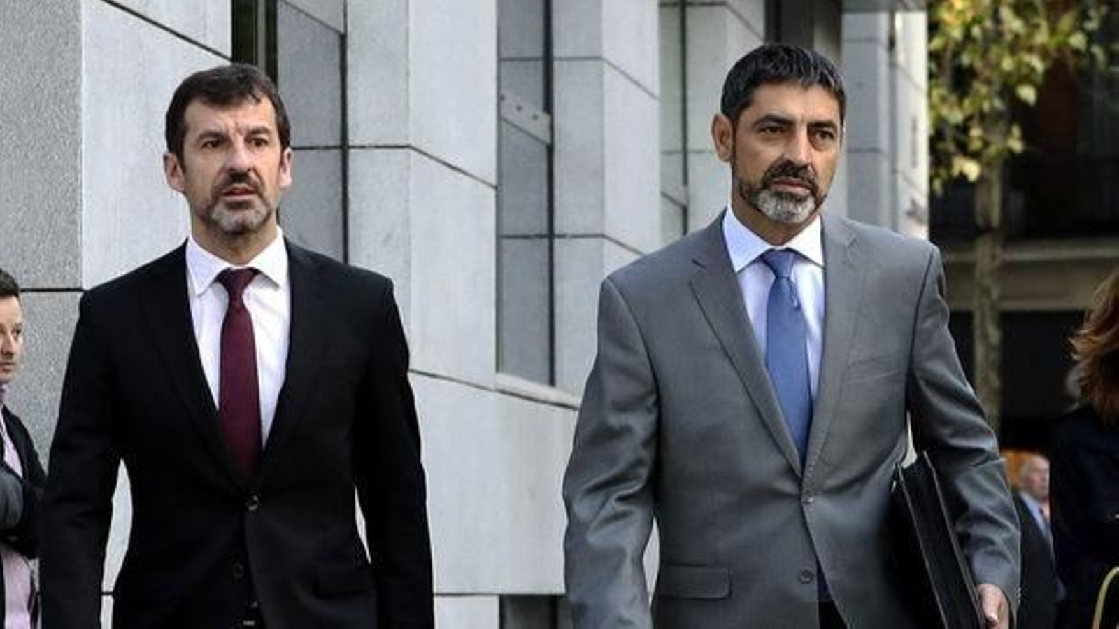 Trapero, tras una de sus comparecencias judiciales, en Madrid.