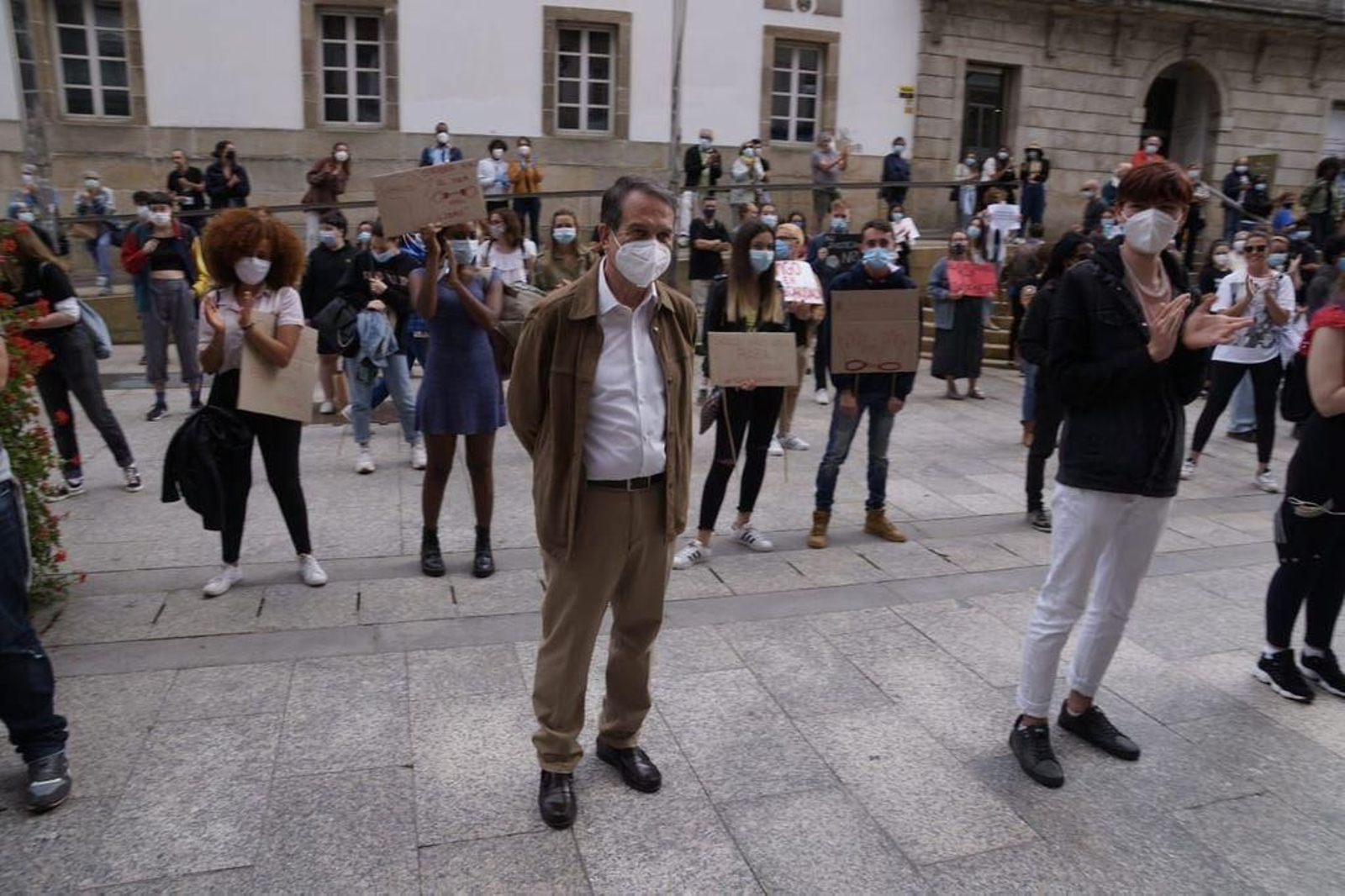 Concentración silenciosa solidaria con Black Lives Matter