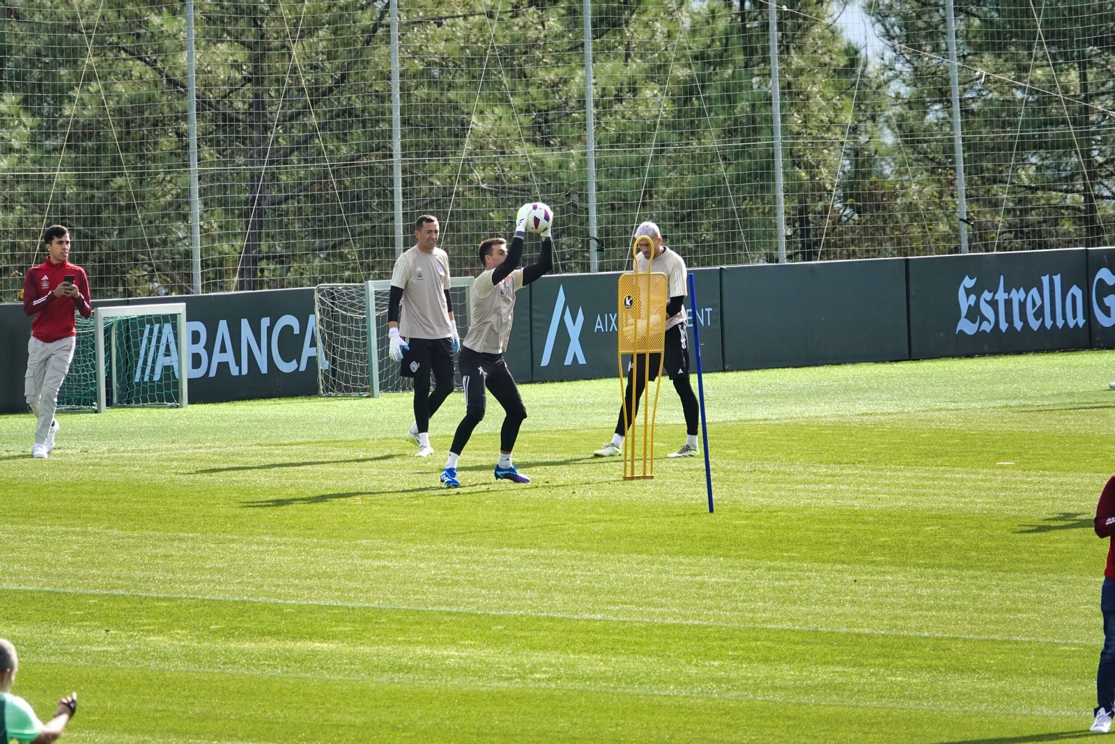 Entrenamiento del Celta en Mos.