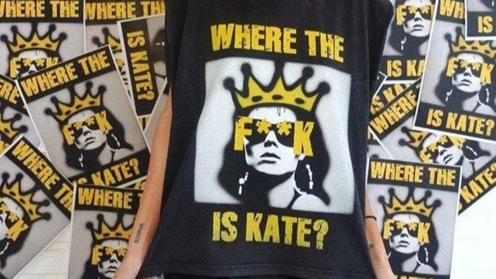 Camiseta de Mekkdes dedicada a Kate Middleton.
