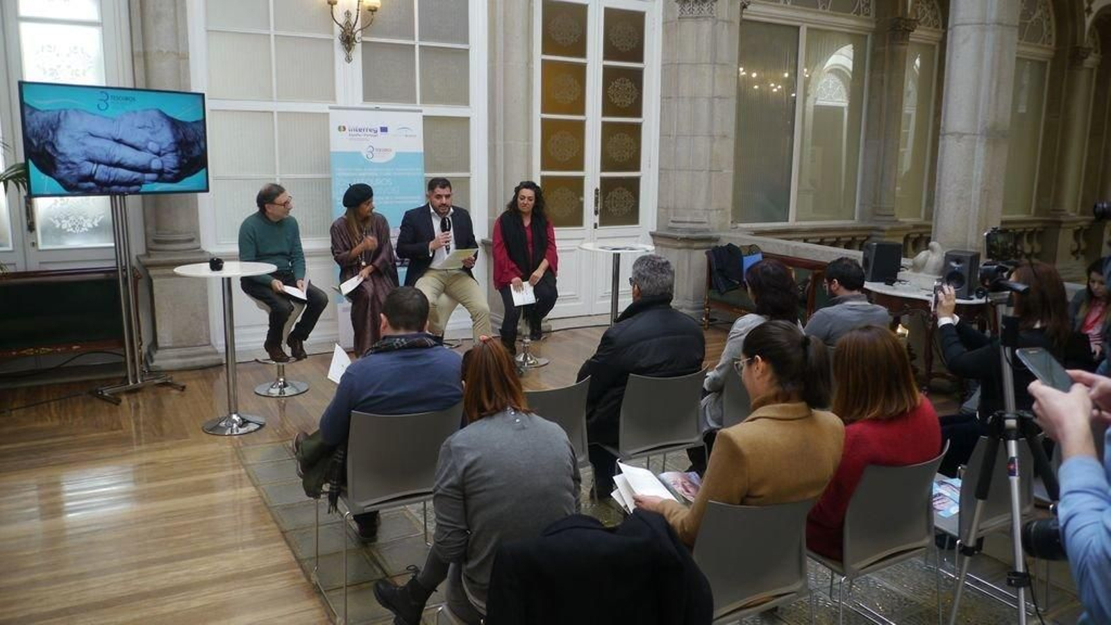 Presentación de "Os tesouros humanos vivos", de memoria cultural do río Miño.