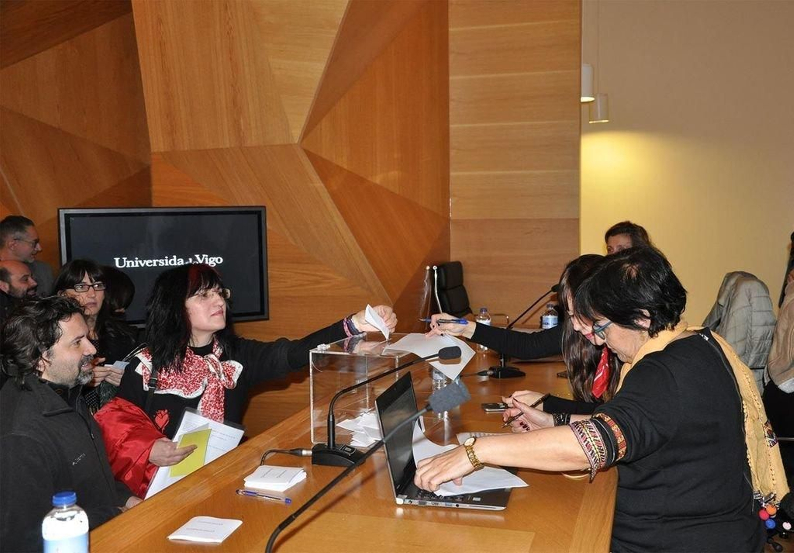 Una imagen de las votaciones realizadas ayer en el Campus, que no se pudieron validar.