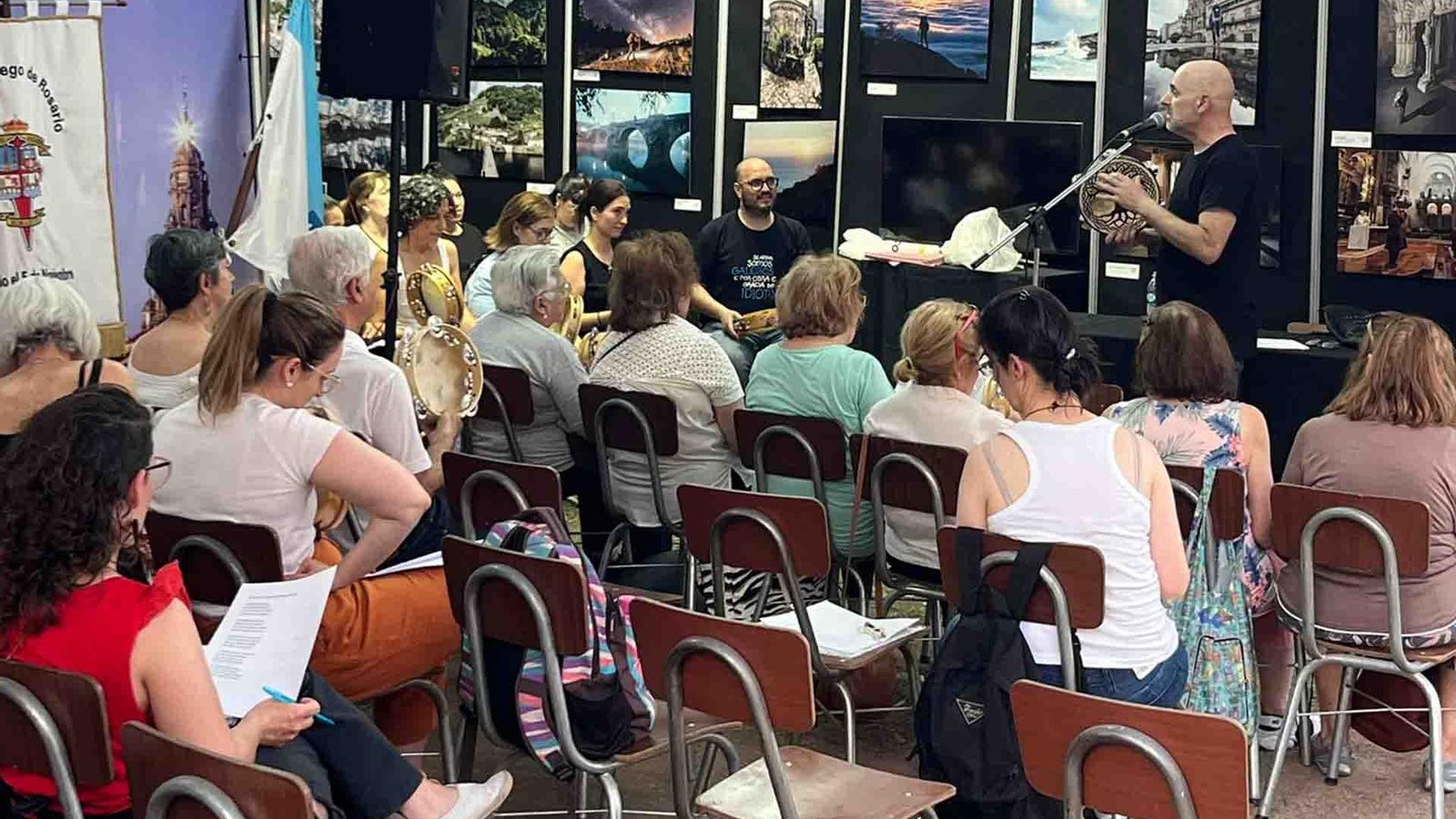 Imagen en el stand del Centro Gallego de Rosario en la Feria de Colectividades 2022