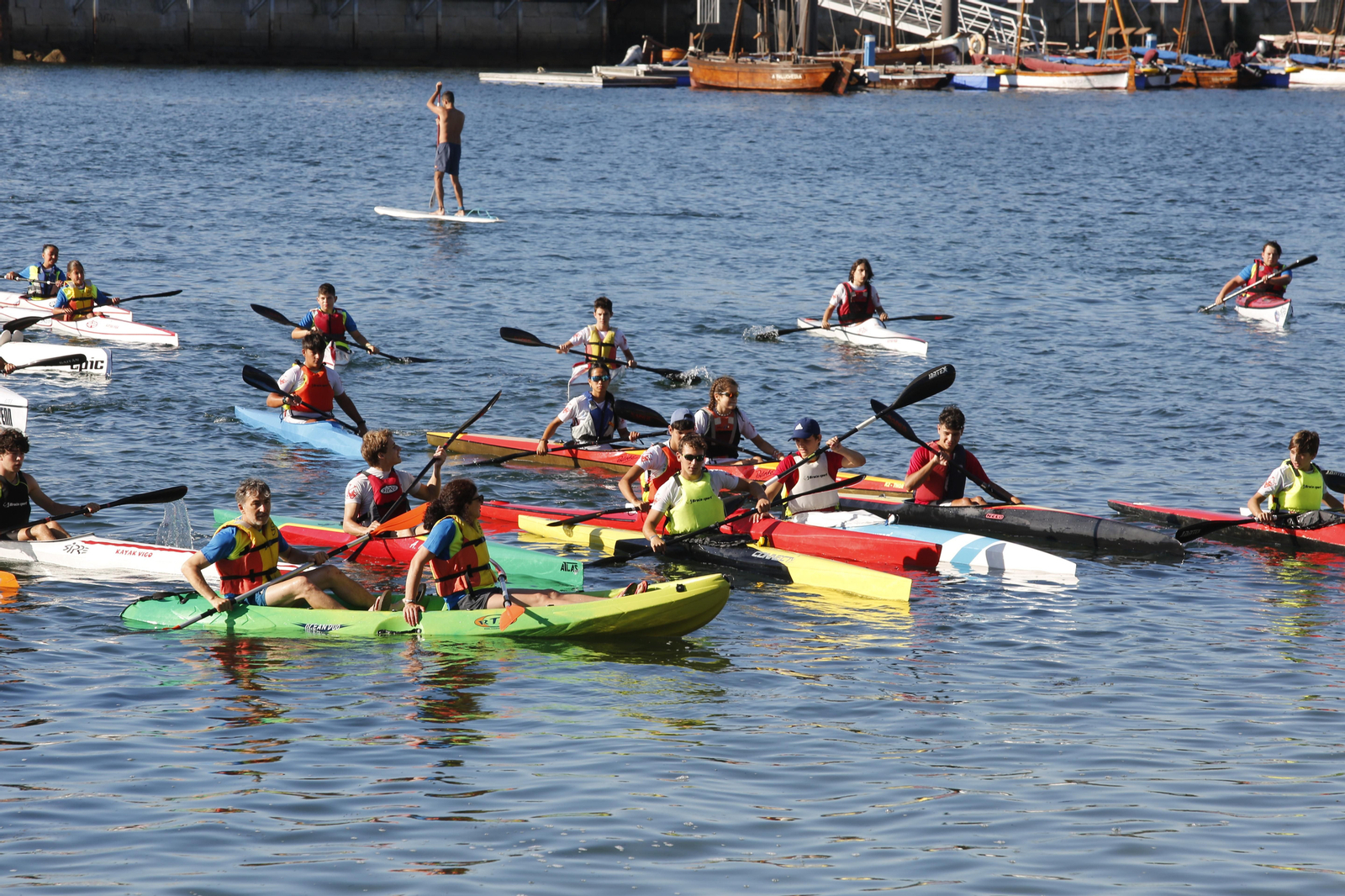 La jornada de entrenamiento especial de la mano de +Deporte Atlántico y el club de piragüismo Kayak Vigo