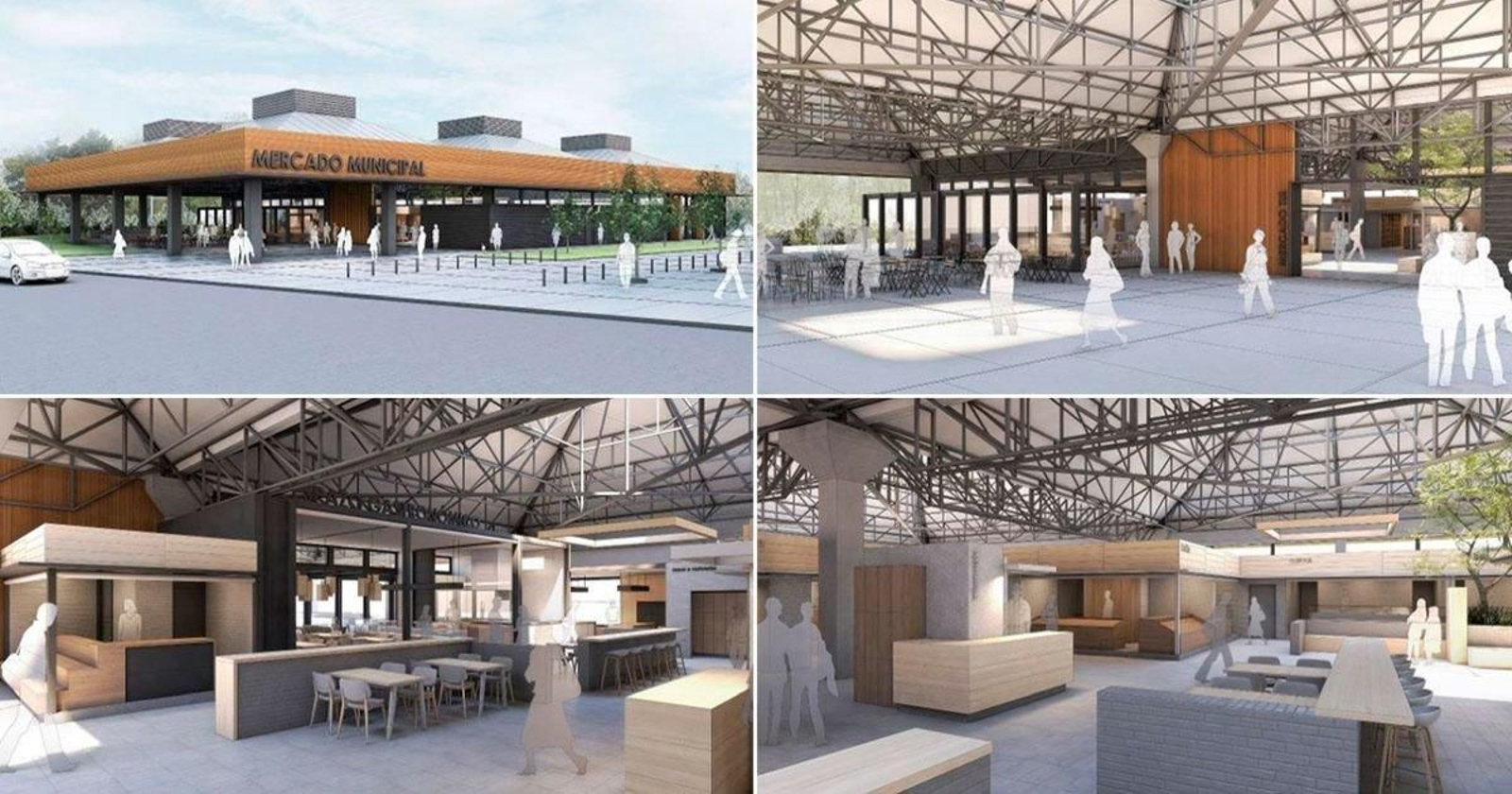Imagen de cómo será el futuro mercado municipala tras la reforma prevista.