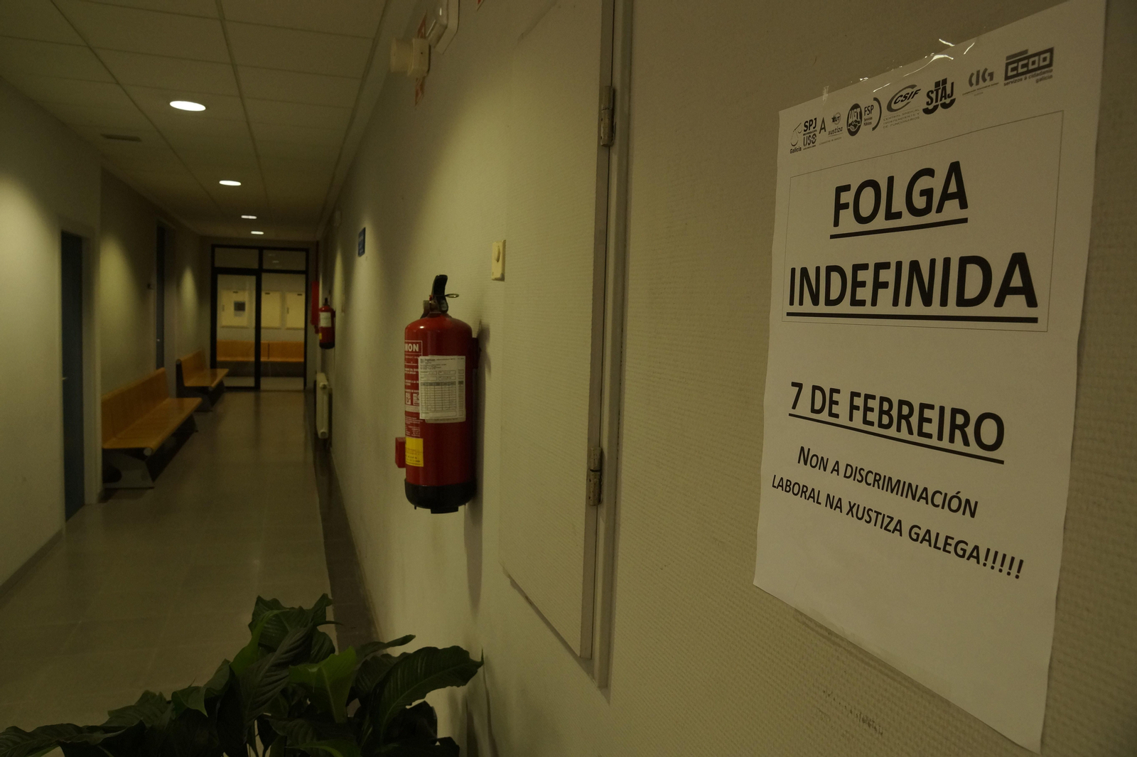 El paro vuelve a dejar  con escasa a actividad los juzgados en su jornada número 12.