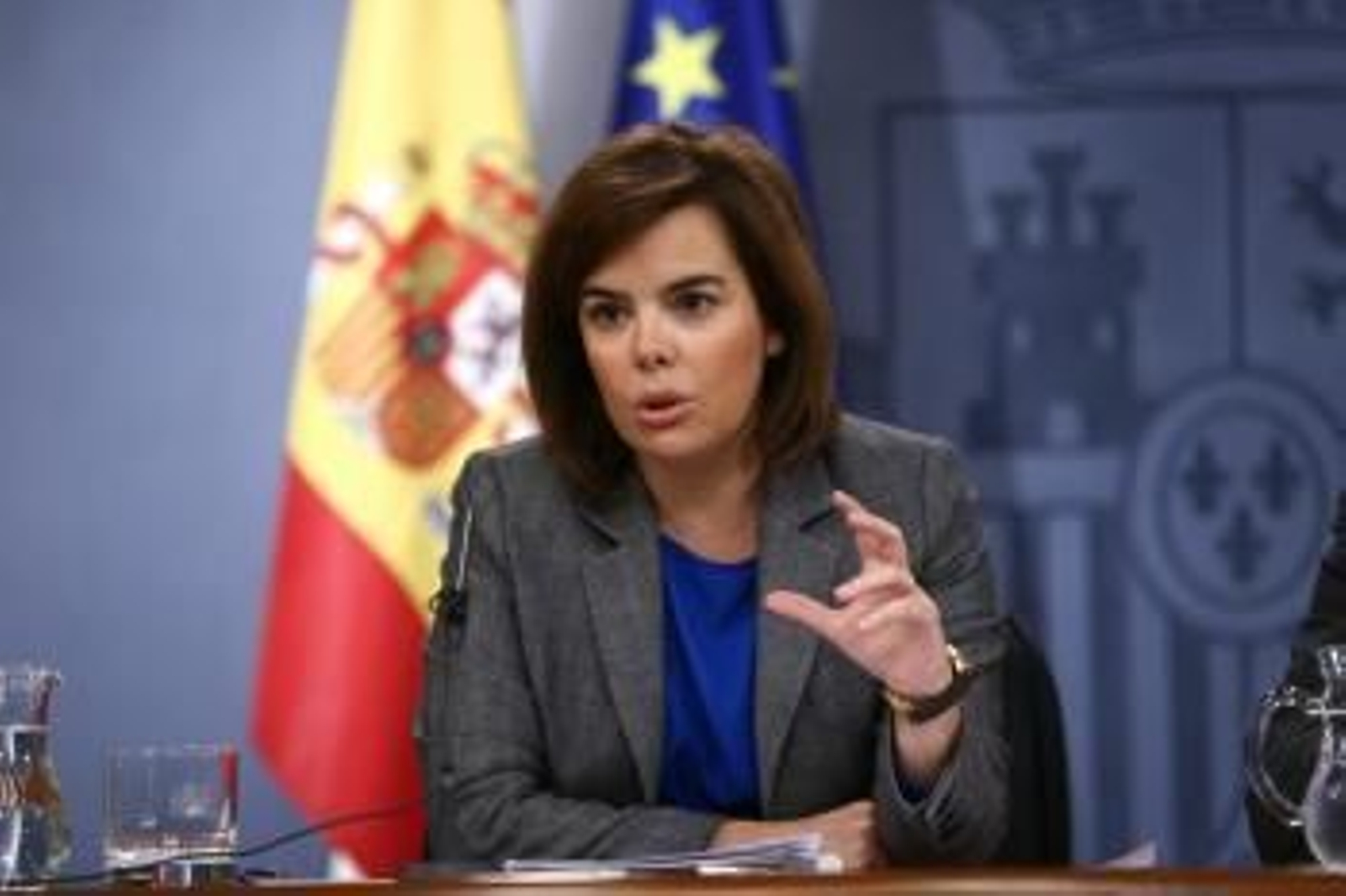 La vicepresidenta del Gobierno, Soraya Sáenz de Santamaría