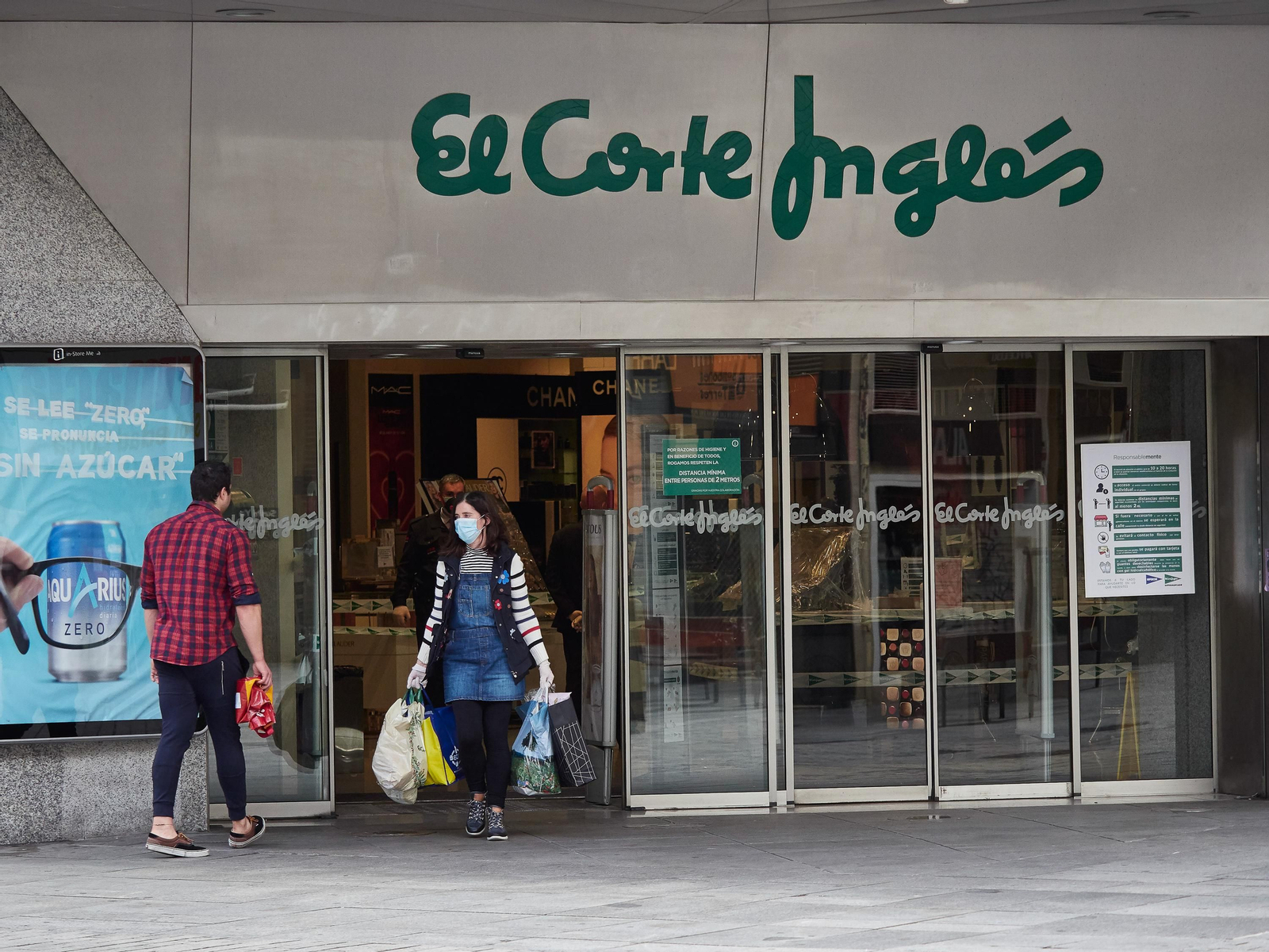 El Corte Inglés únicamente abre su supermercado durante el Estado de Alarma