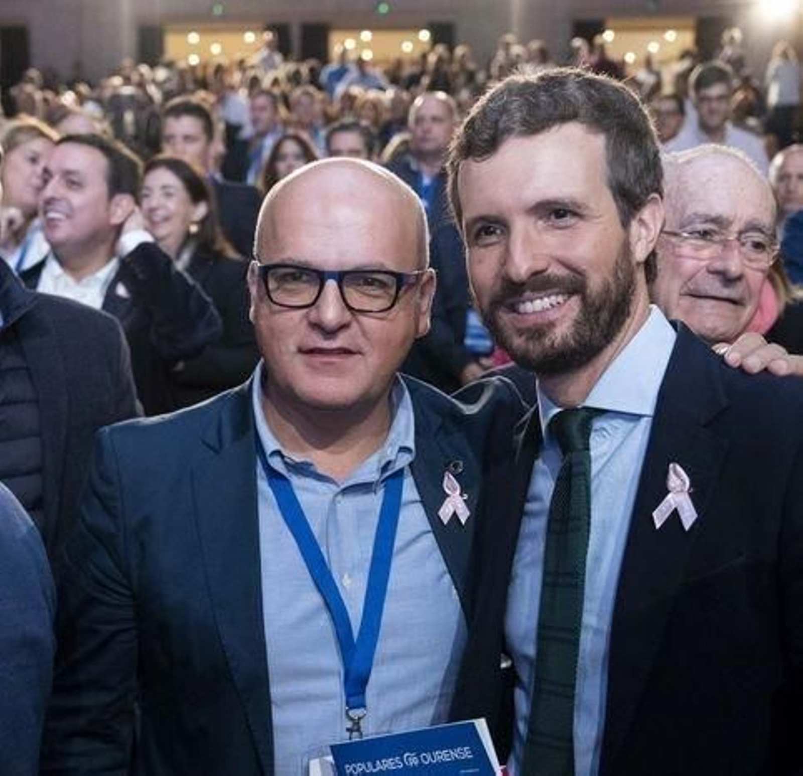 Baltar y Casado, en el acto del PP en Valladolid.