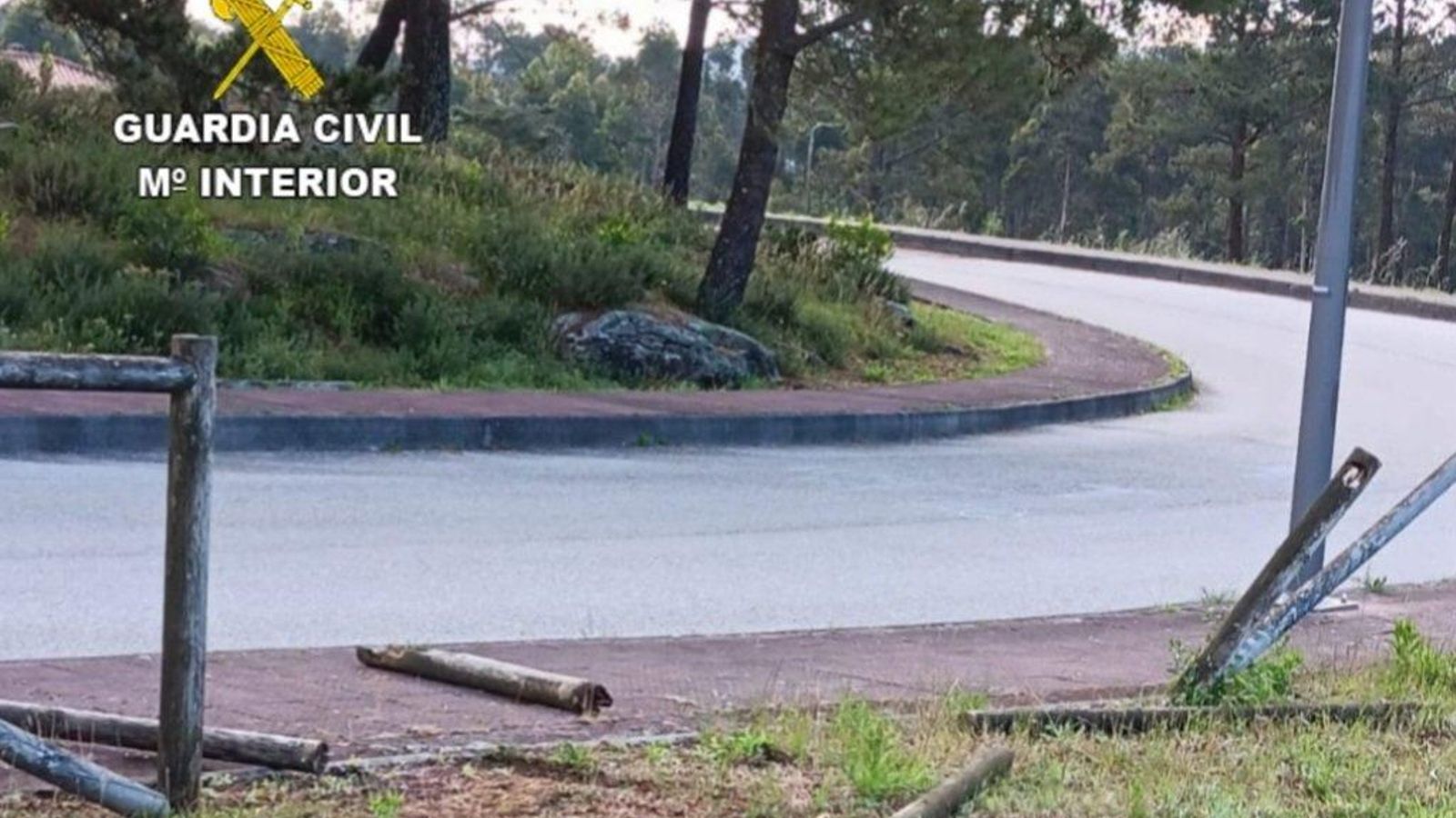 Destrozo causado por el vecino de O Rosal.