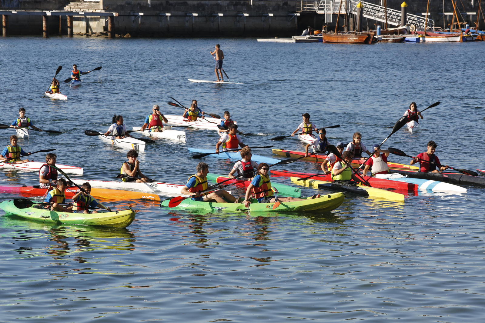 La jornada de entrenamiento especial de la mano de +Deporte Atlántico y el club de piragüismo Kayak Vigo