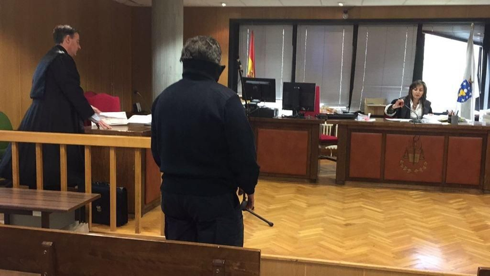 El que fuera chofer y persona de confianza del octogenario, ayer, durante el juicio contra él en Penal 1.