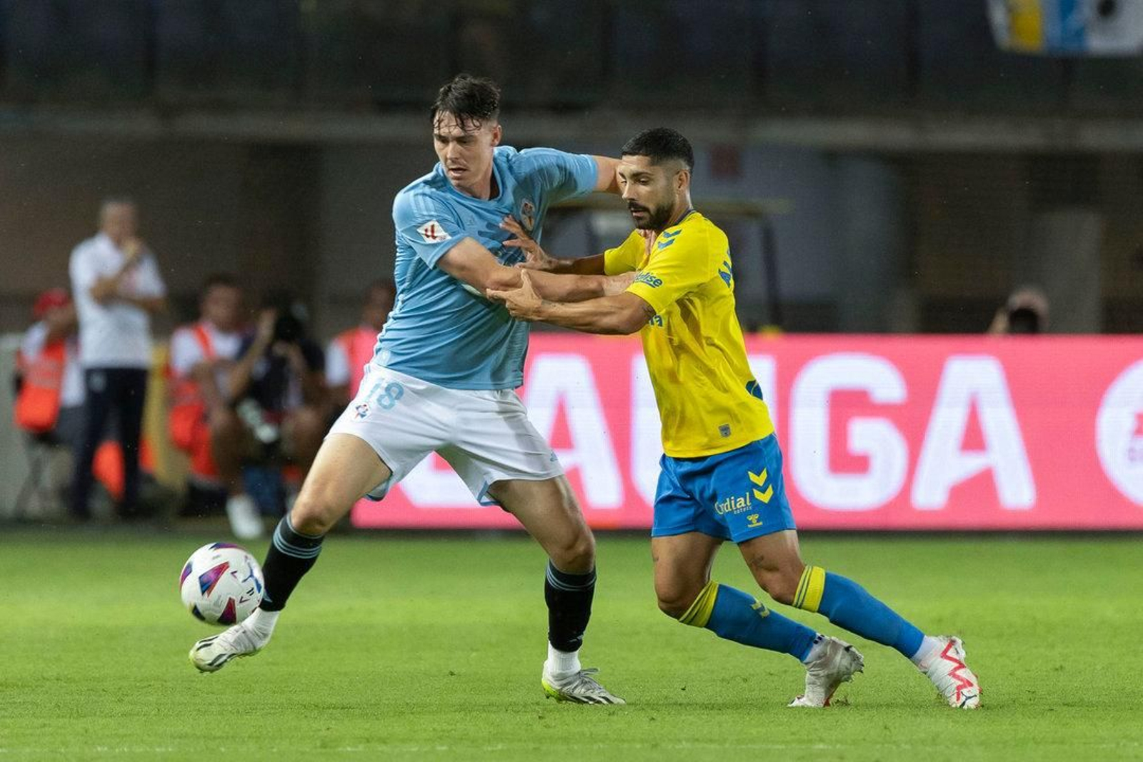 Las Palmas-Celta también se jugó un lunes, como el Celta-Cádiz del lunes 4 de diciembre.