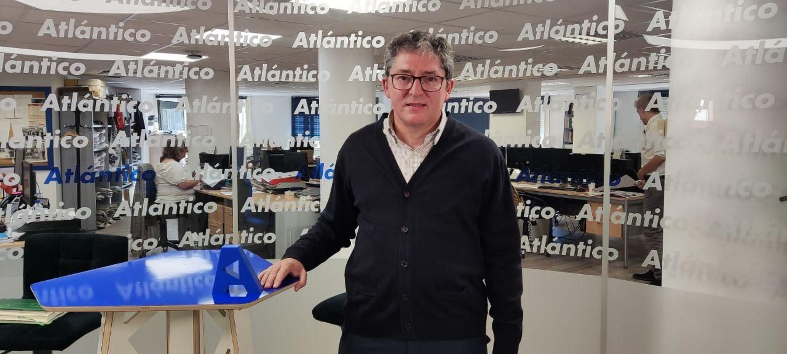 Santiago Vega, durante su entrevista en Atlántico TV.