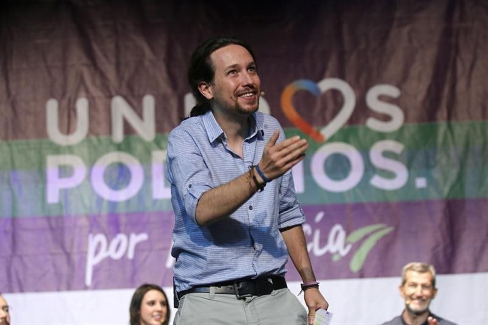 El candidato a la presidencia del Gobierno de Unidos Podemos, Pablo Iglesias