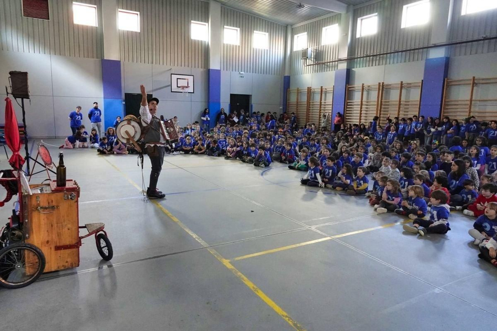 Cé Orquesta Pantasma pechou con moita música e diversión os 21 días en galego do CEIP García Barbón.