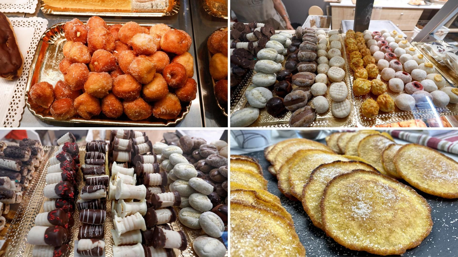 Distintos dulces típicos de Samaín.