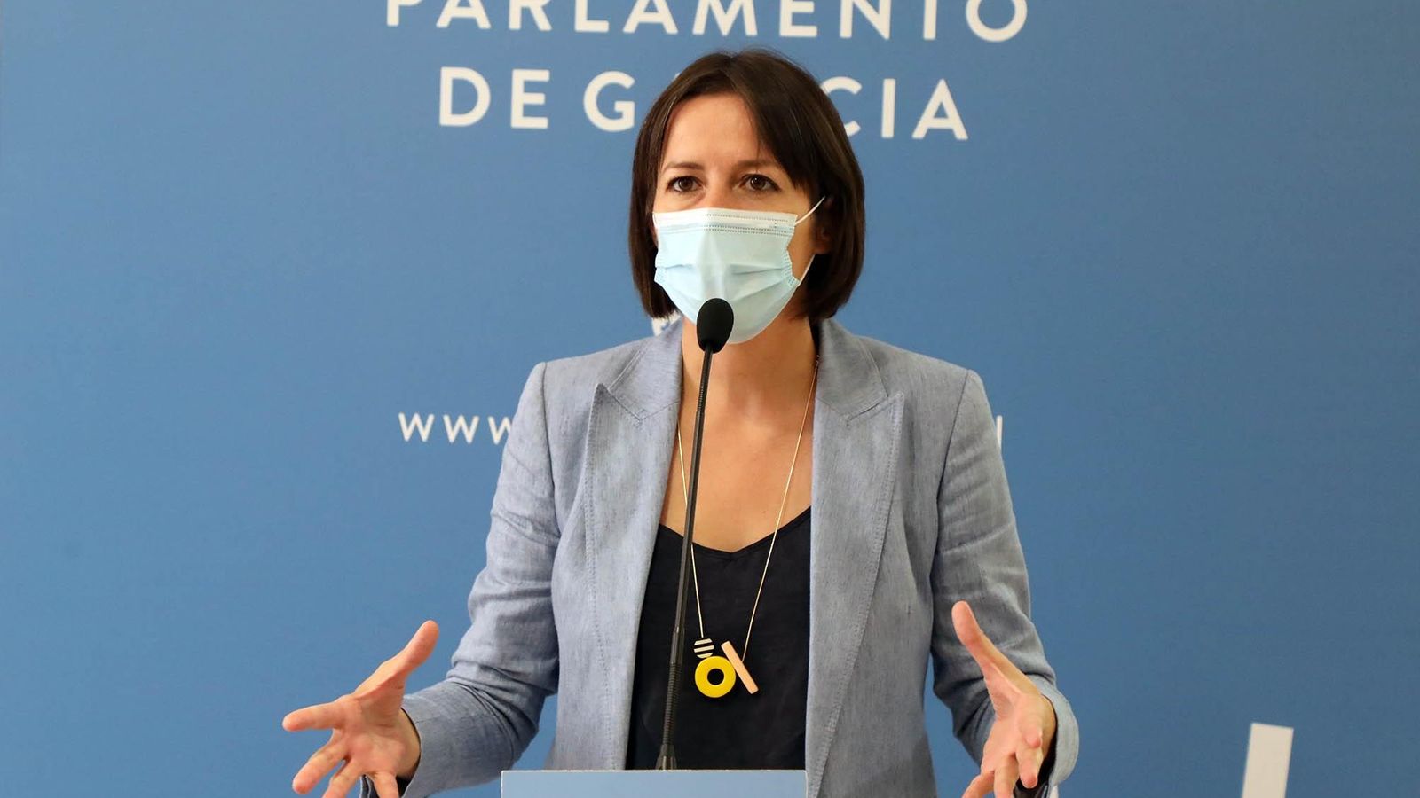 Miguel Santalices se reune coa representante de Bloque Nacionalista Galego.