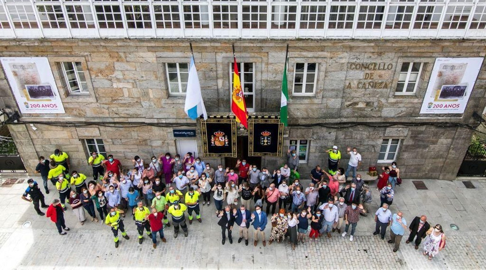 Celebrando los 200 años de la constitución del ayuntamiento de A Cañiza.