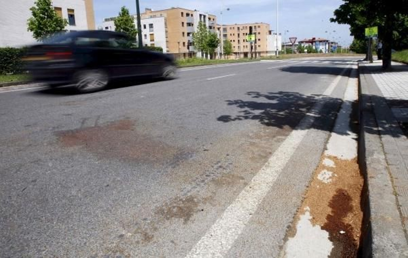 Lugar donde fue asesinada la mujer. (Foto: Javier Etxezarreta)