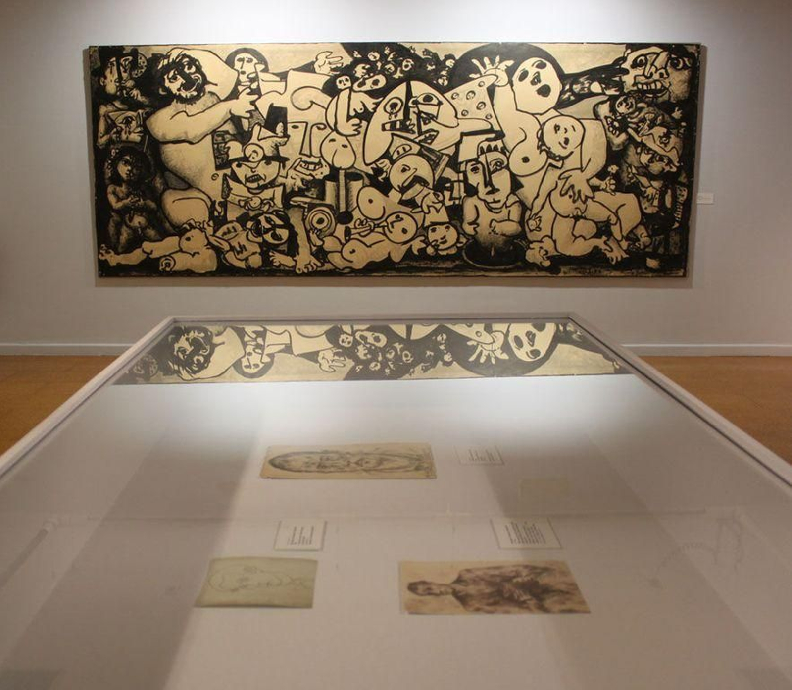 Una de las obras expuestas en “Soy, 18 autorretratos de Laxeiro”.