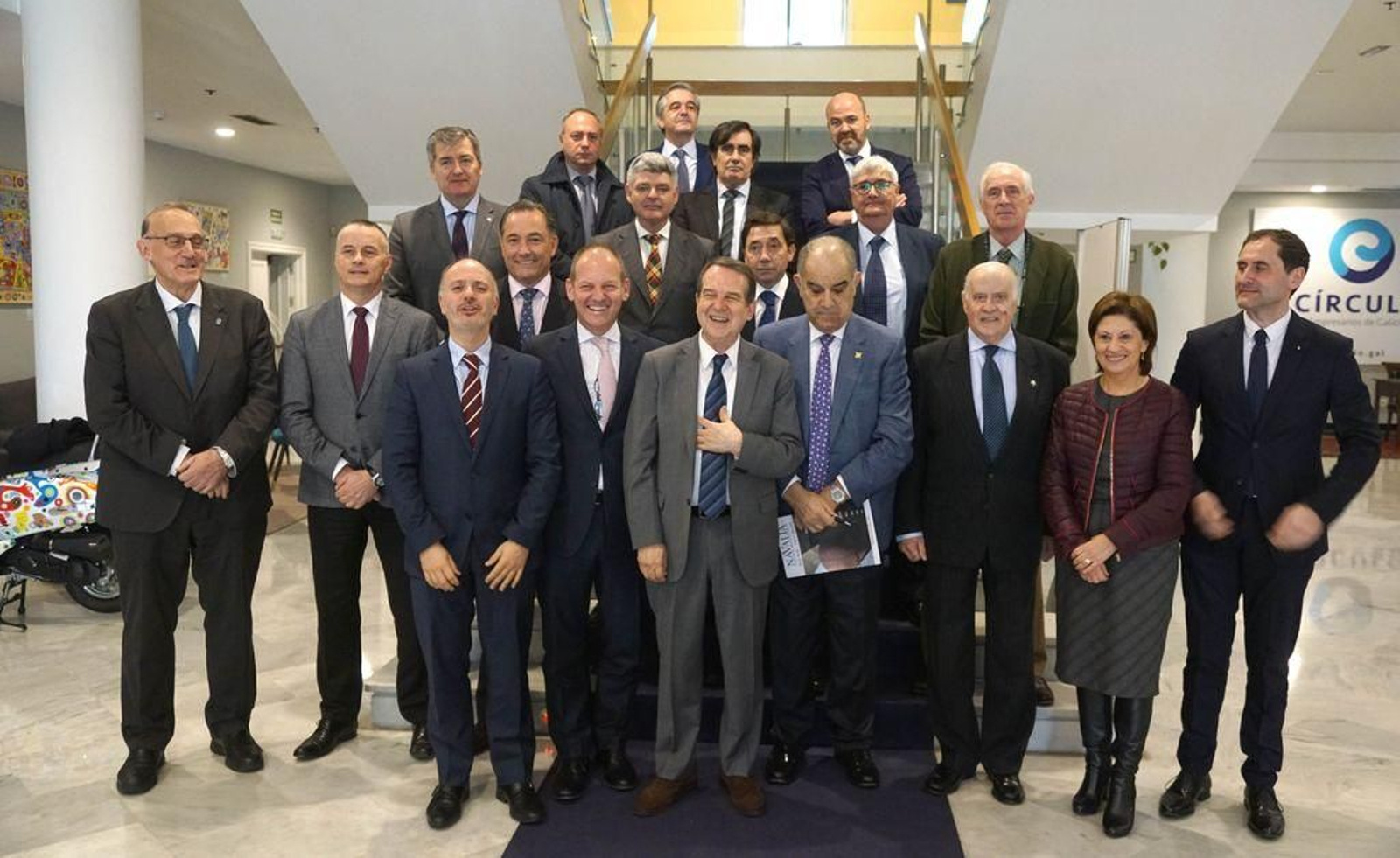 Los asistentes a la reunión del comité ejecutivo de Navalia.