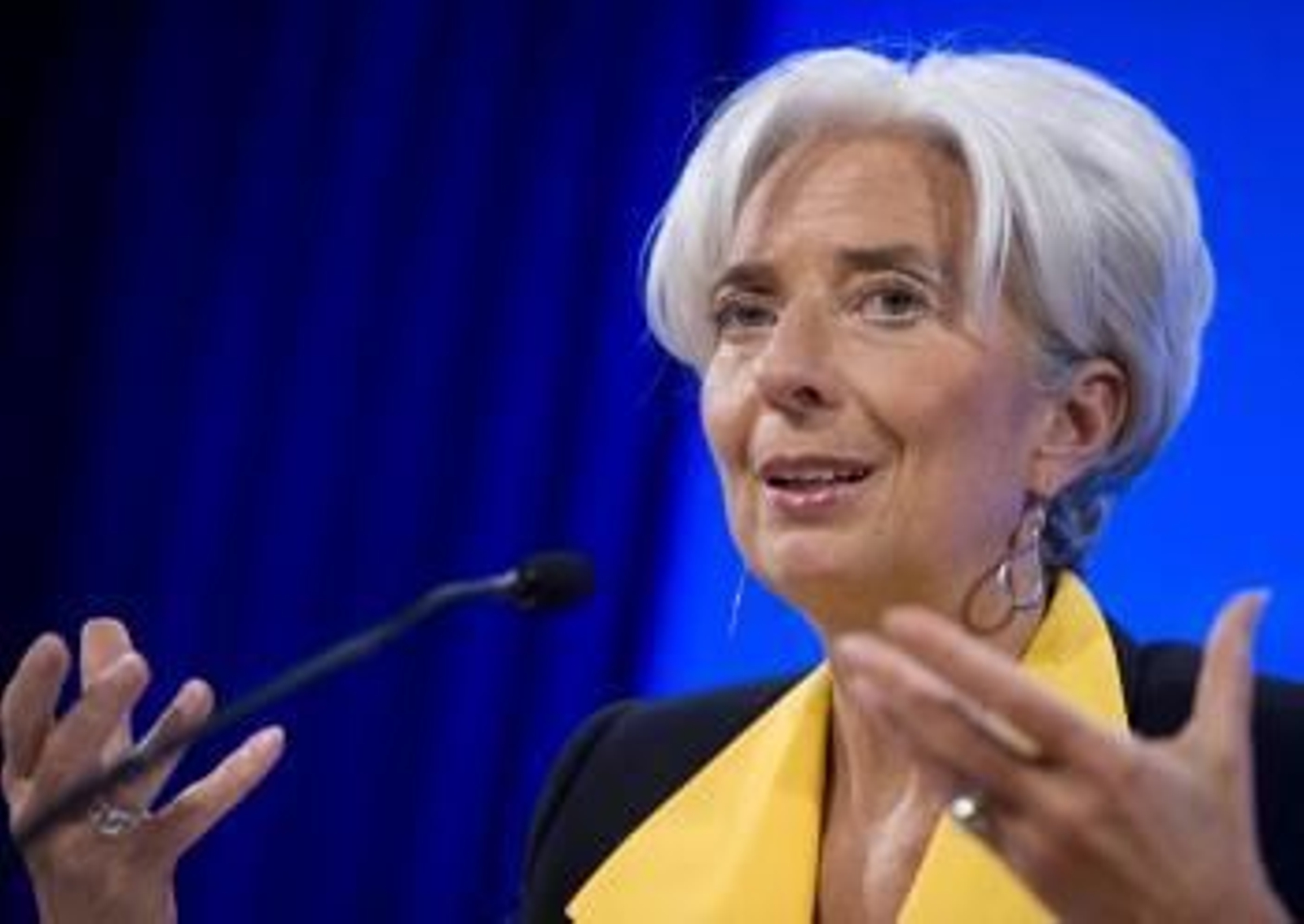 La directora gerente del FMI, Christine Lagarde