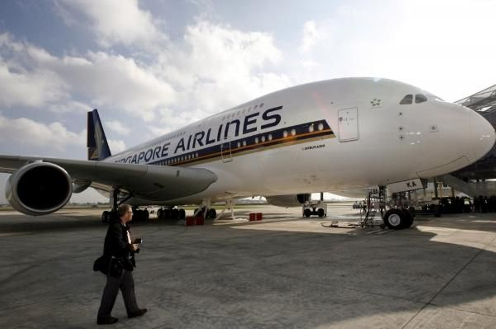 El avión entregado.