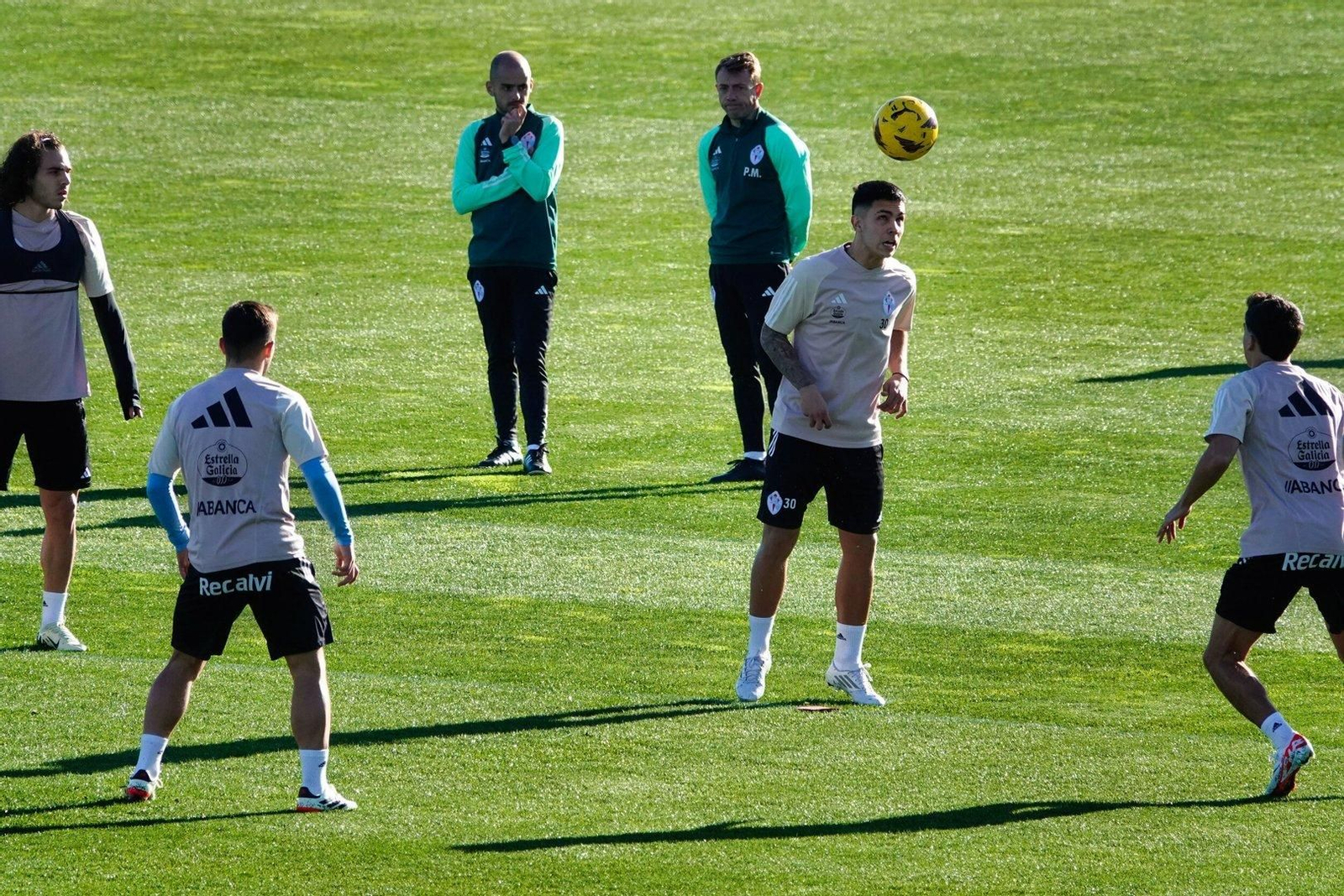 Entrenamiento Celta en Cidade deportiva en Mos