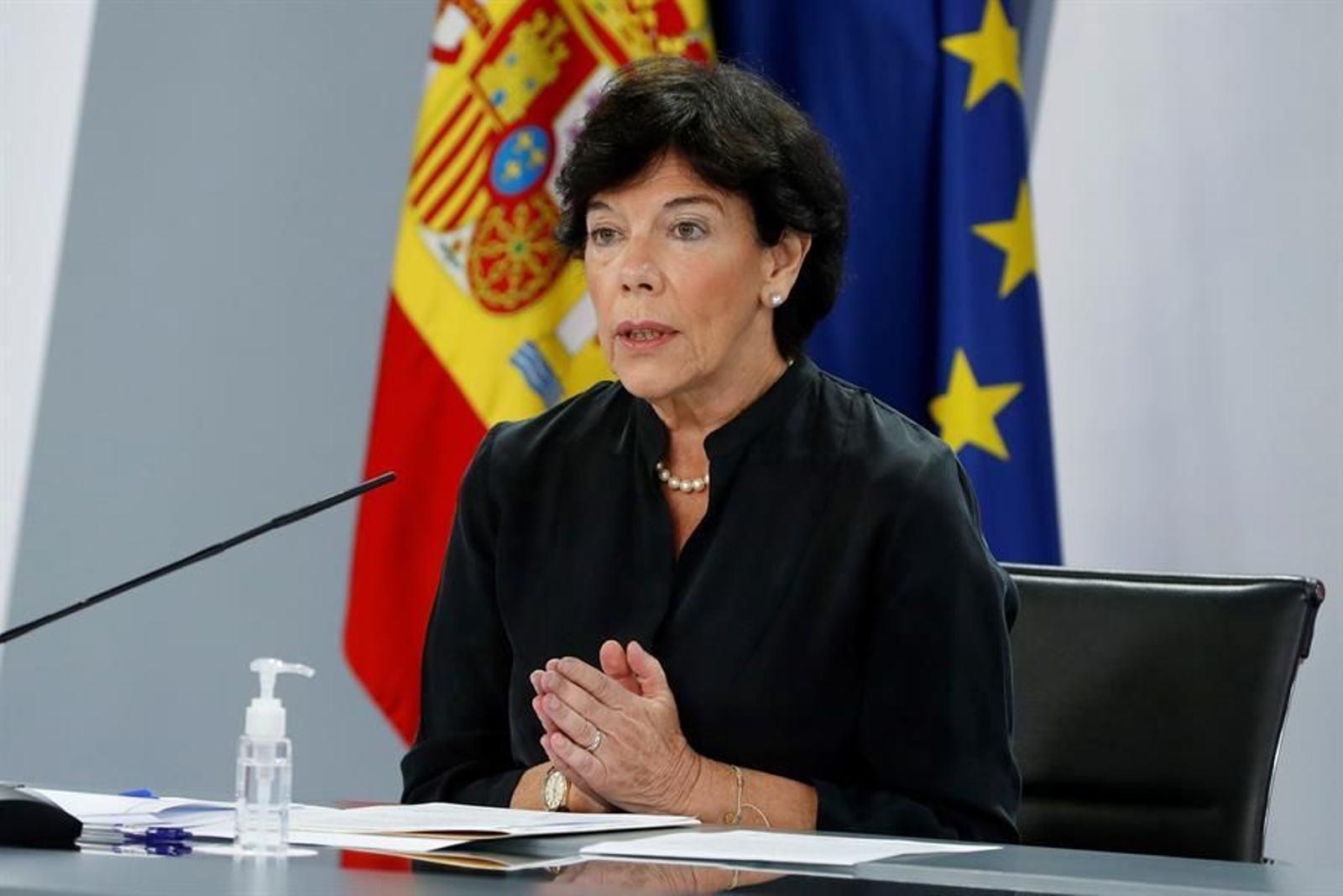 La ministra de Educación, Isabel Celaá,