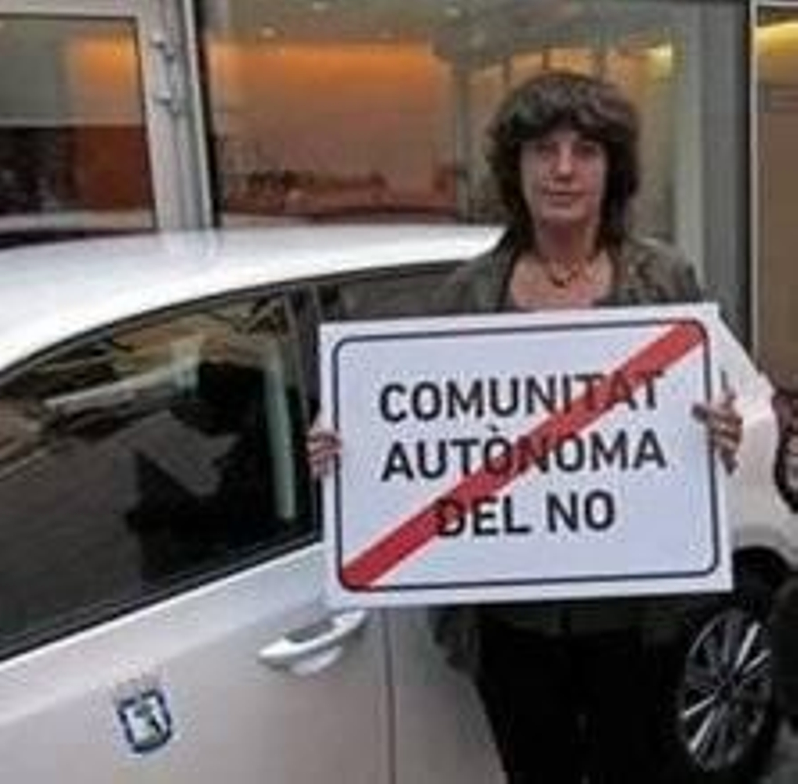 En la imagen, Teresa Jordà durante la campaña electoral.