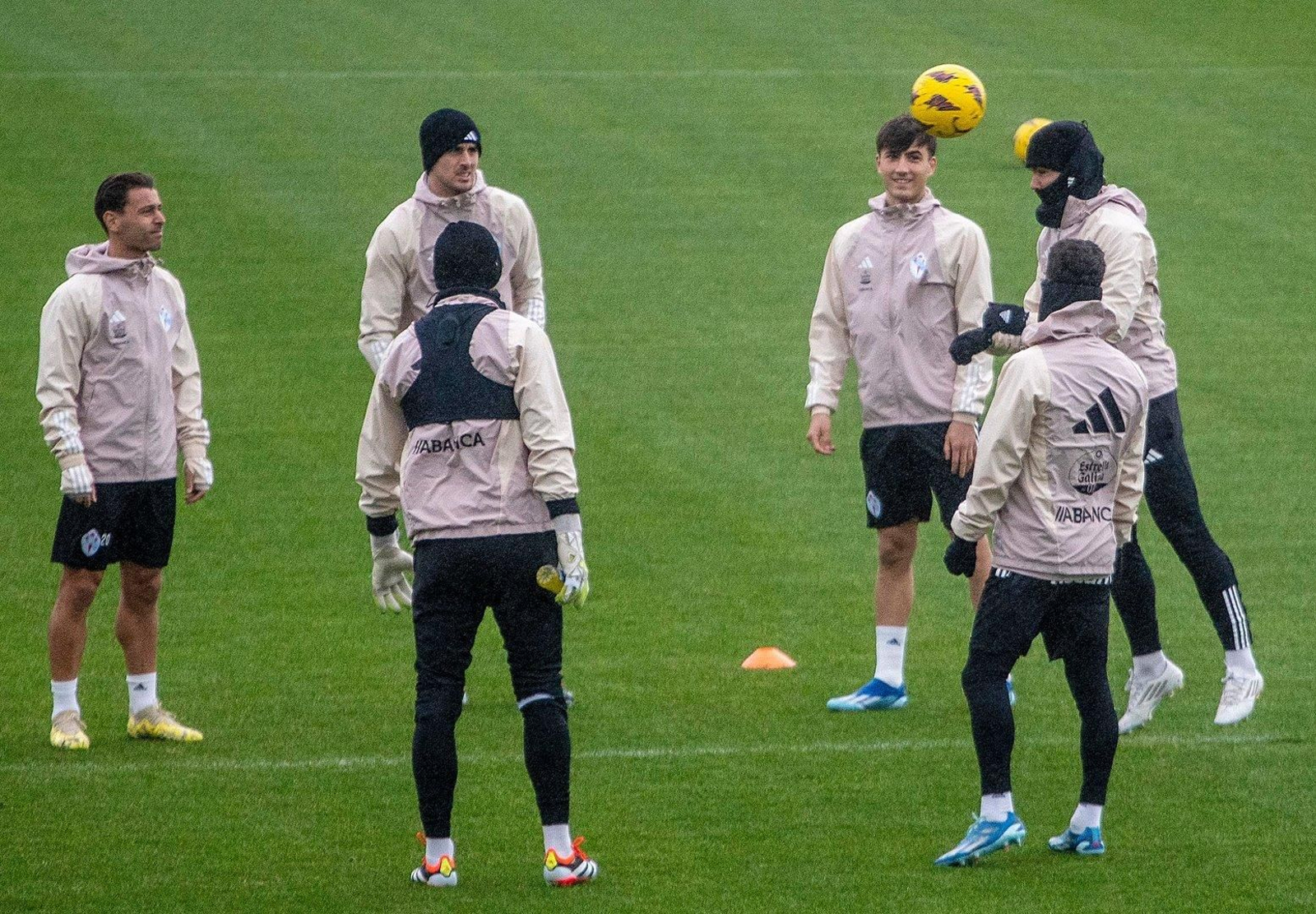 Entrenamiento del Celta en Afouteza.
