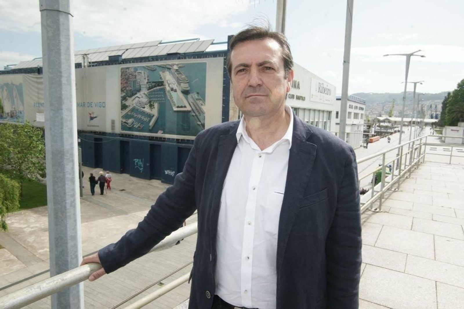 Luis Bará, na presentación de campaña en Vigo.