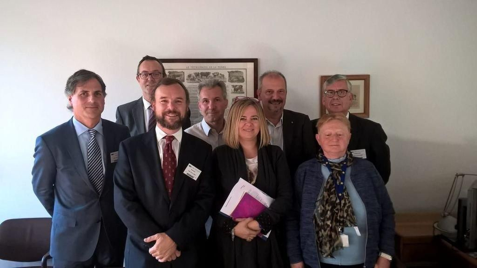 Grupo reunido en Bruselas.