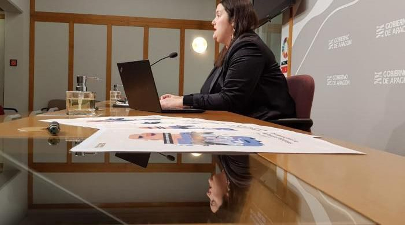 La directora general de Cooperación e Inmigración al Desarrollo presentando el Plan de la Diversidad Cultural en Aragón