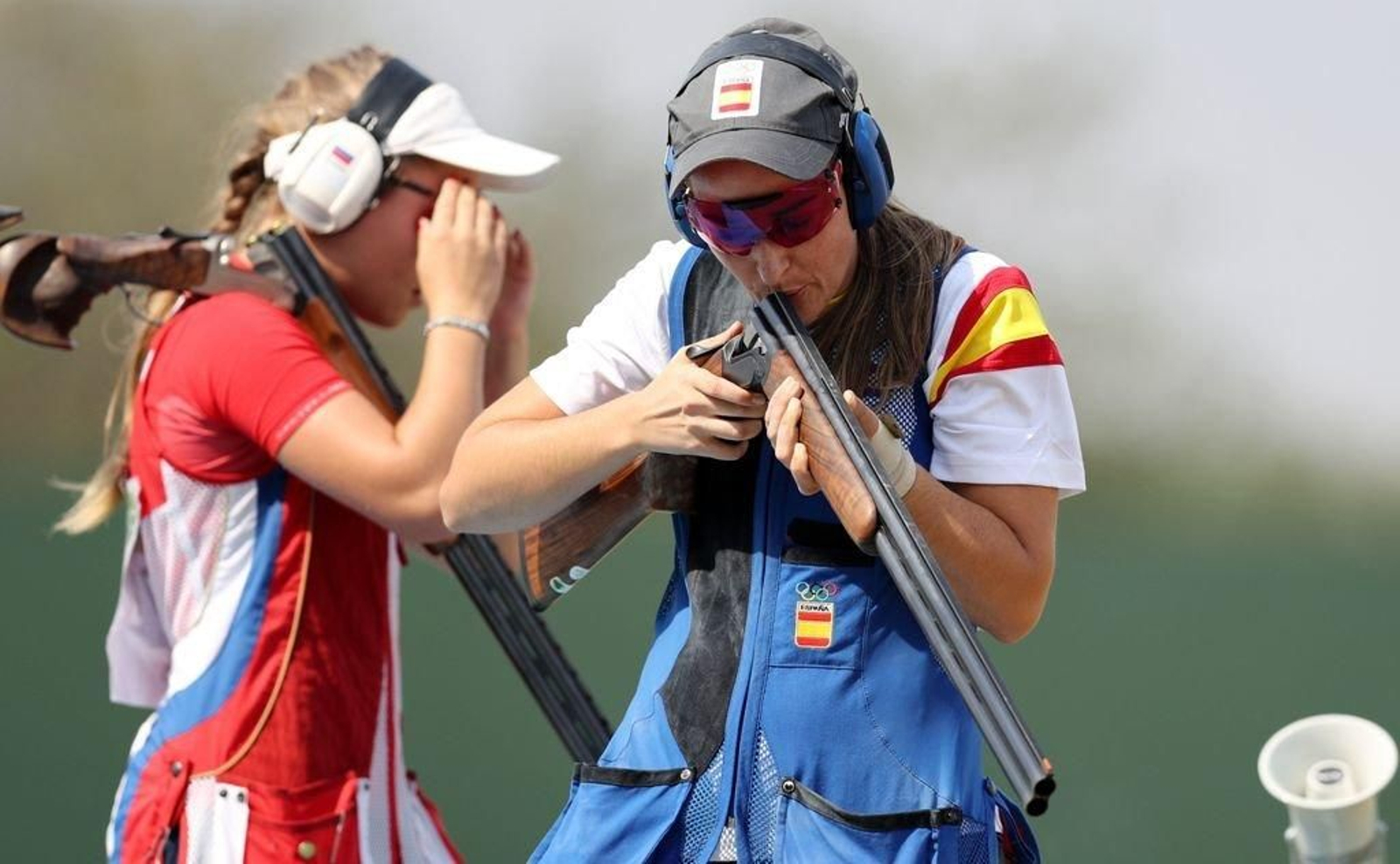 Fátima Gálvez, durante la competición de ayer en Río.