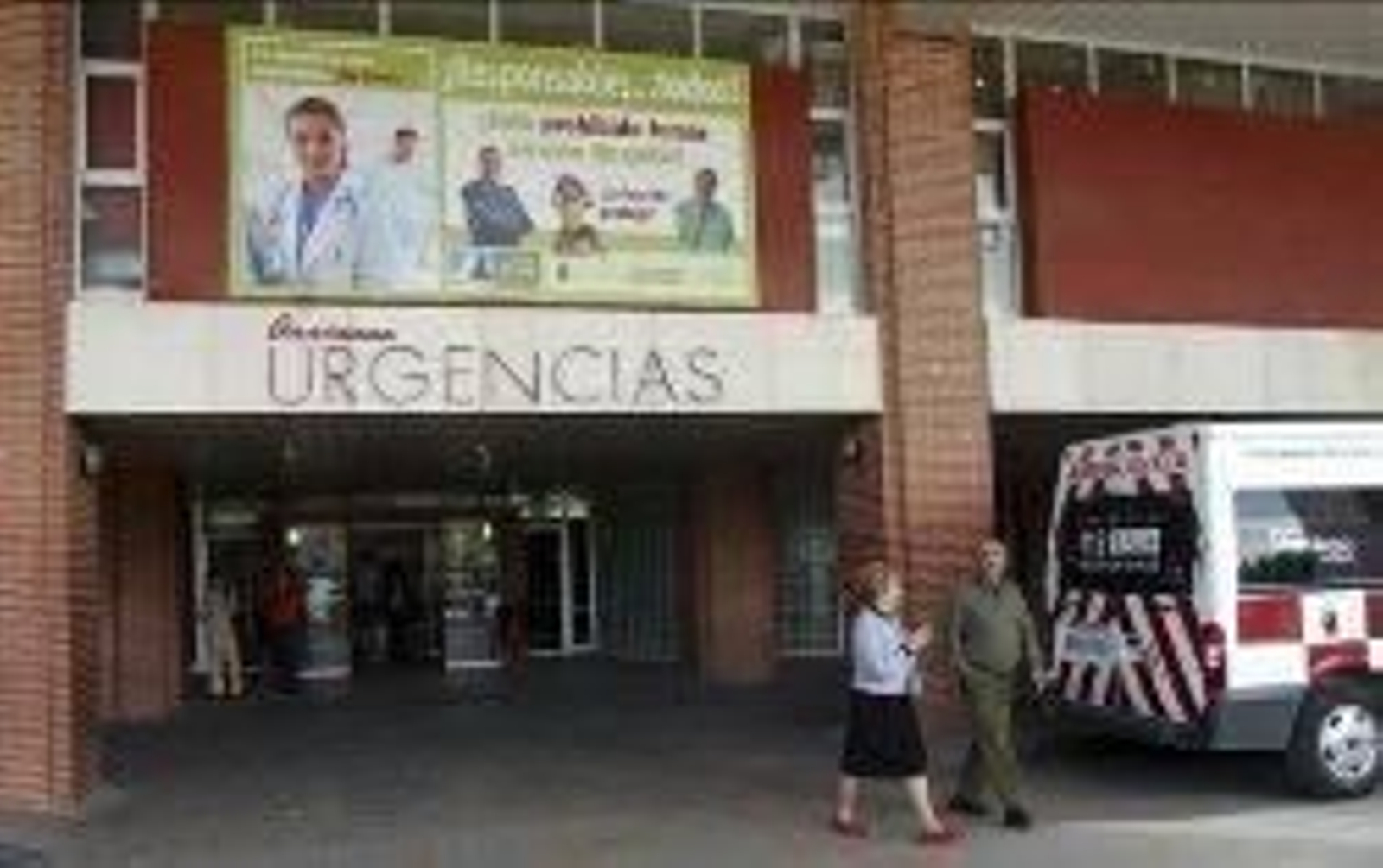 Entrada del hospital, Virgen de la Arrixaca.