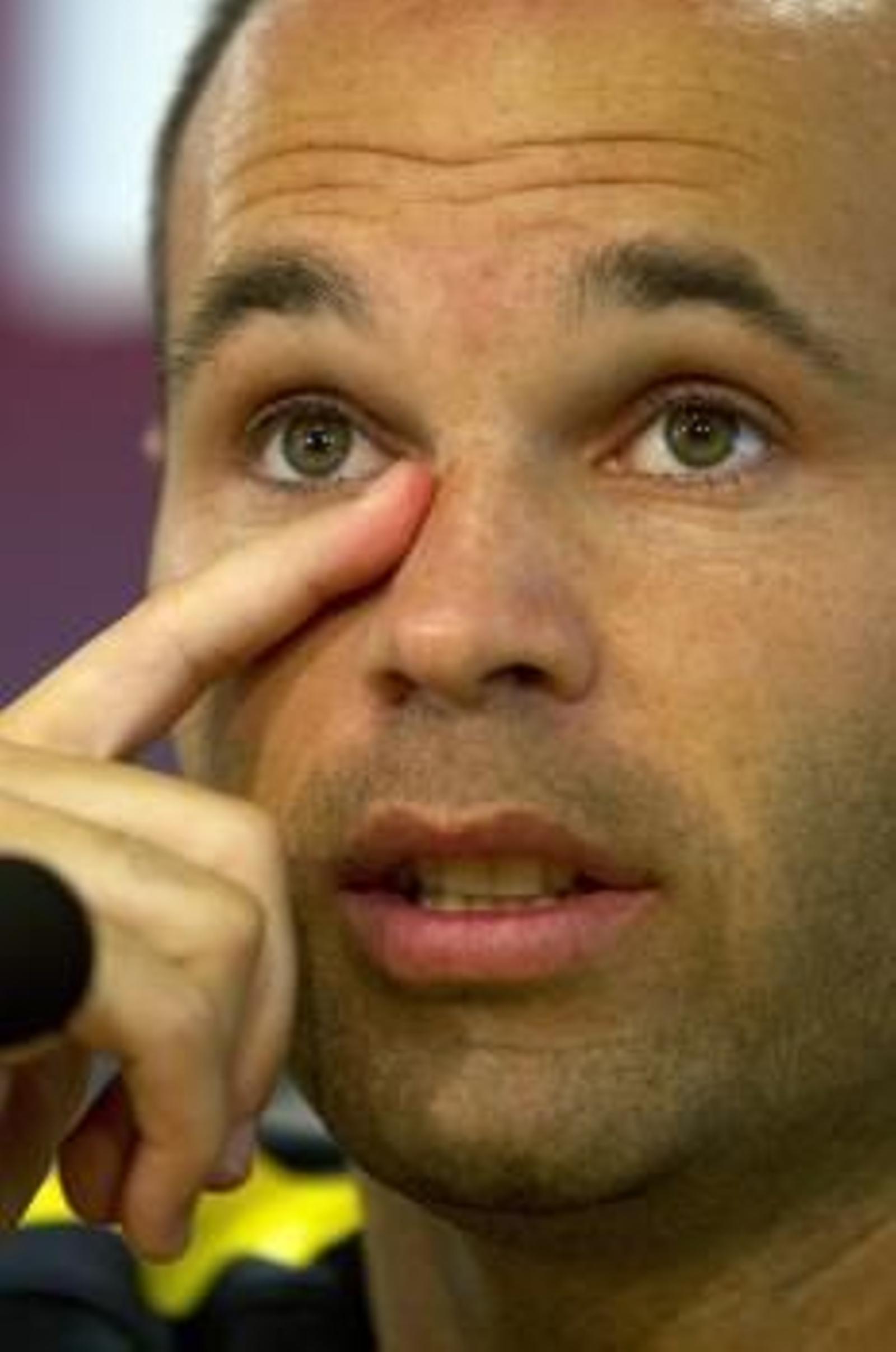 El jugador del FC Barcelona Andrés Iniesta