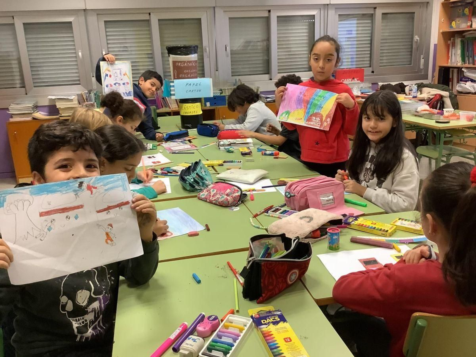 Los alumnos del Vicente Risco.