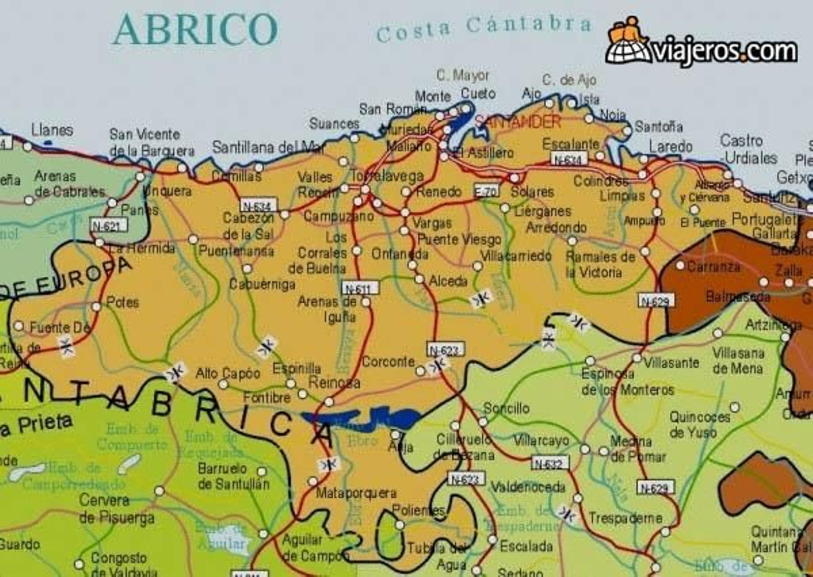 Actualización de mapas cántabros.