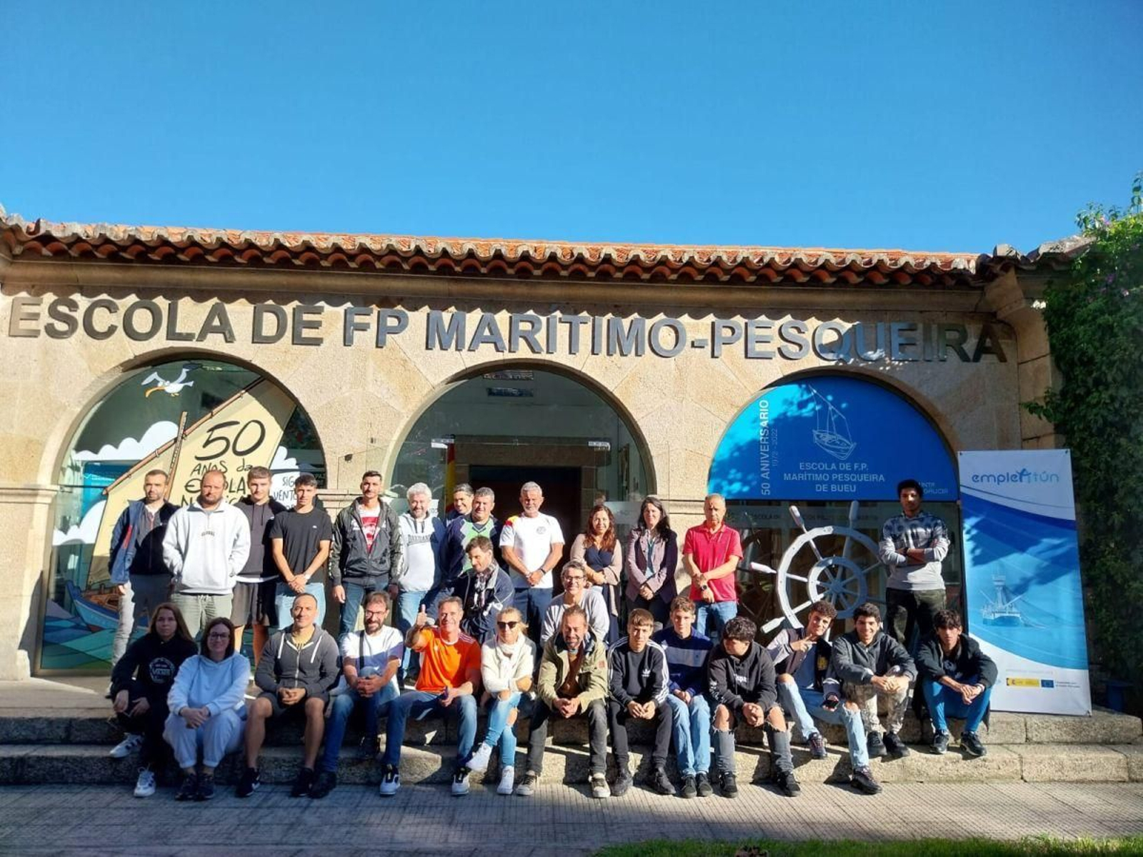 Sesión informativa en la Escuela Náutico Pesquera de Bueu.