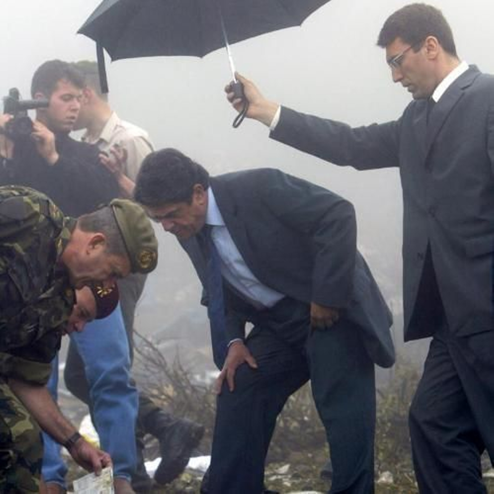 Imagen de archivo de Federico Trillo en el lugar del accidente.